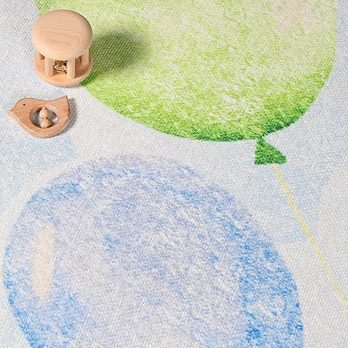 Miniatura 9 de SUPERIOR Alfombra de interior para niños, diseño de elefante, lindas alfombras para dormitorio, guardería, sala de juegos, sala de estar, entrada,