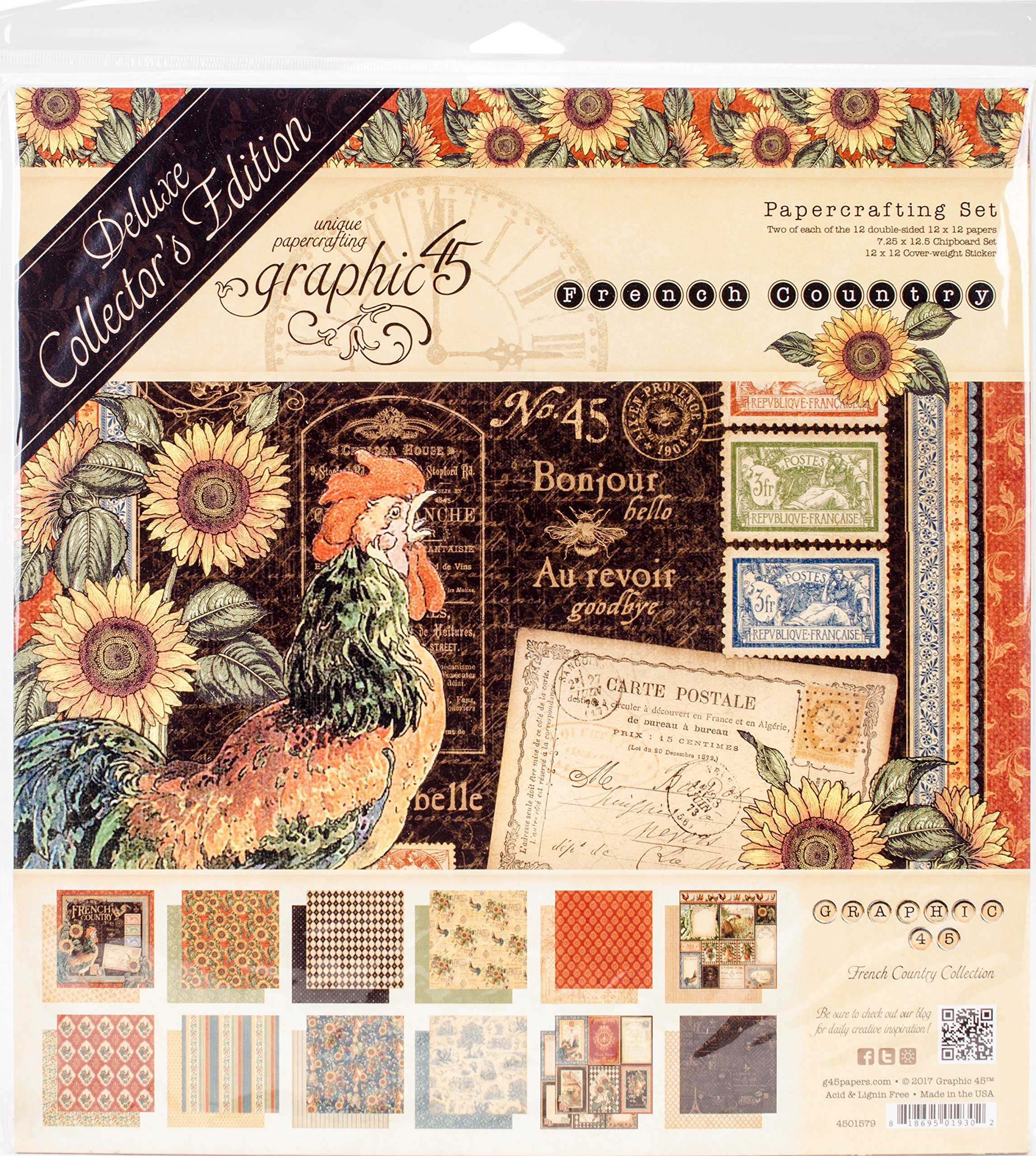 Graphic 45 Deluxe Collector's Edition French Country DCE Package