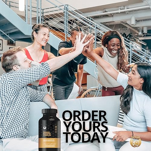 Miniatura 7 de Fortalece tu sistema inmunológico y protege tu salud con10 en 1, combinación de vitaminas C, D3, B6, zinc, equinácea, jengibre, cúrcuma, espirulina,