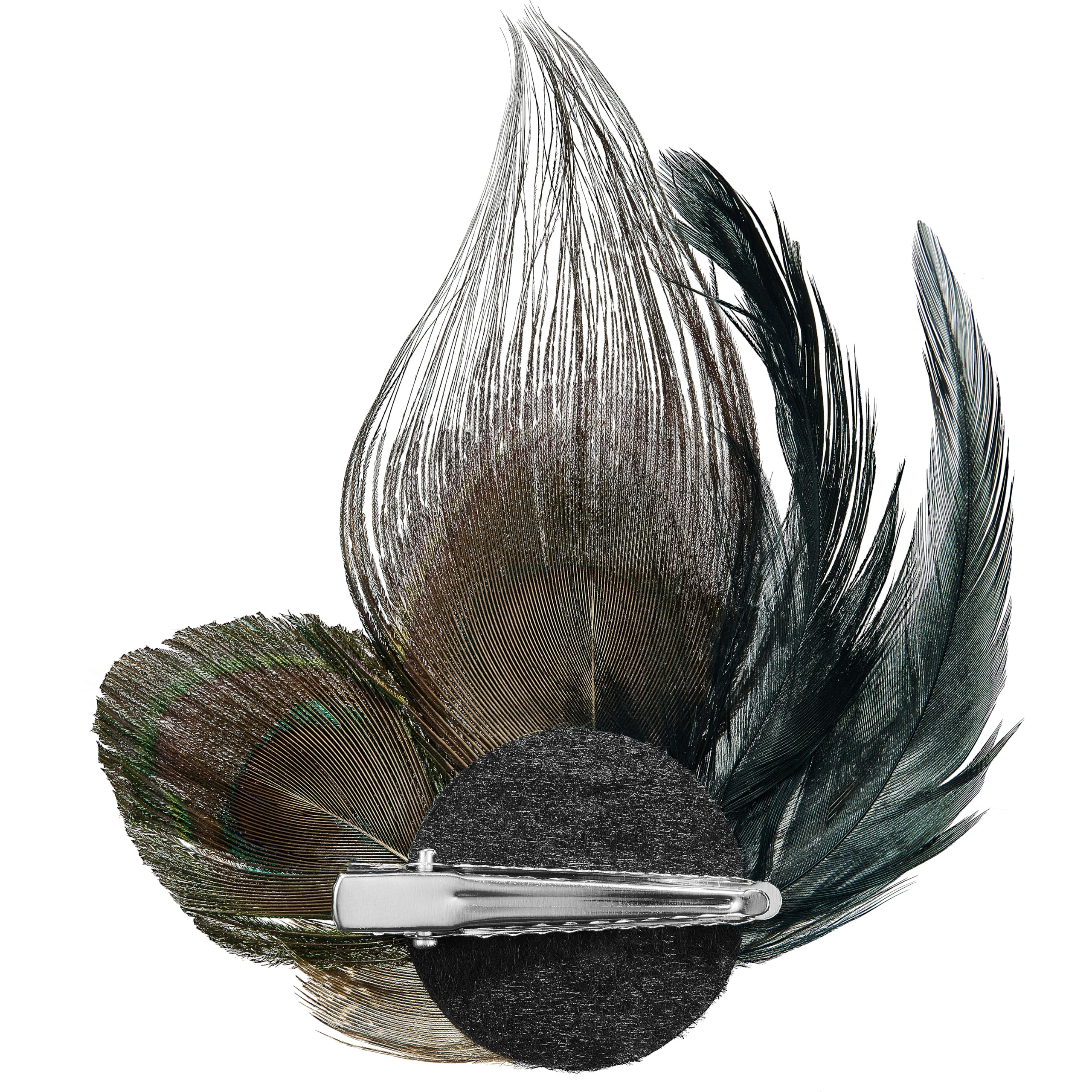 Balinco Peacock Feathers Headdress Women's 20s Hair Accessories, Elegant Charleston & Flapper Accessory - Image 3