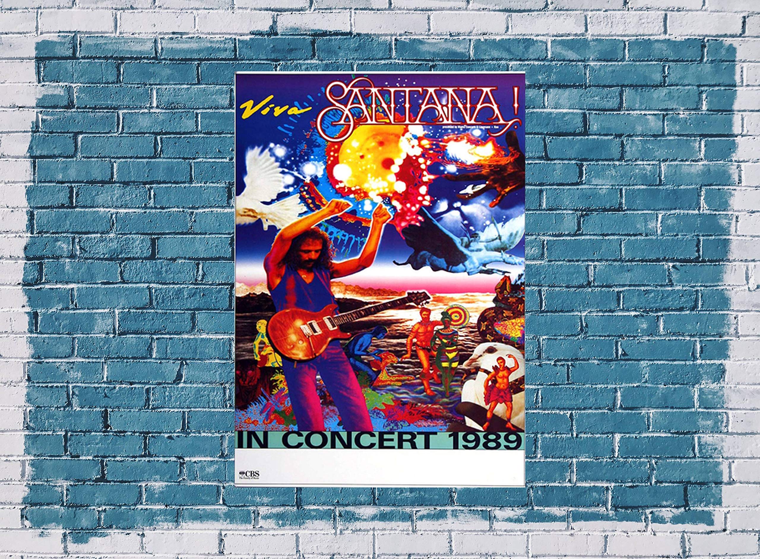Santana - Viva Santana, 1989 » Konzertplakat/Premium Poster | Live Konzert Veranstaltung | DIN A1 «