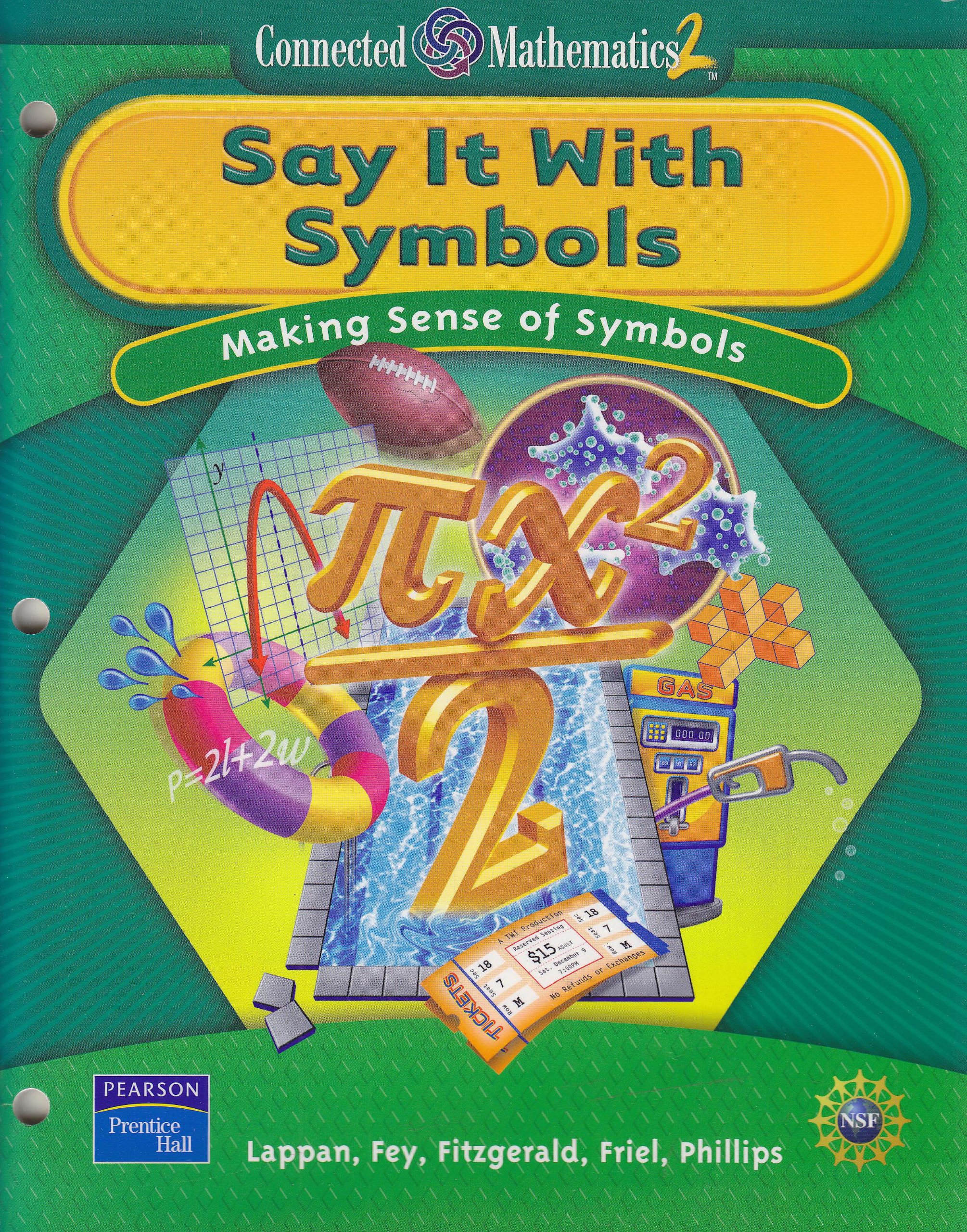 Prentice Hall Connected Mathematics Say It with Symbols Student Edition (Softcover) 2006c