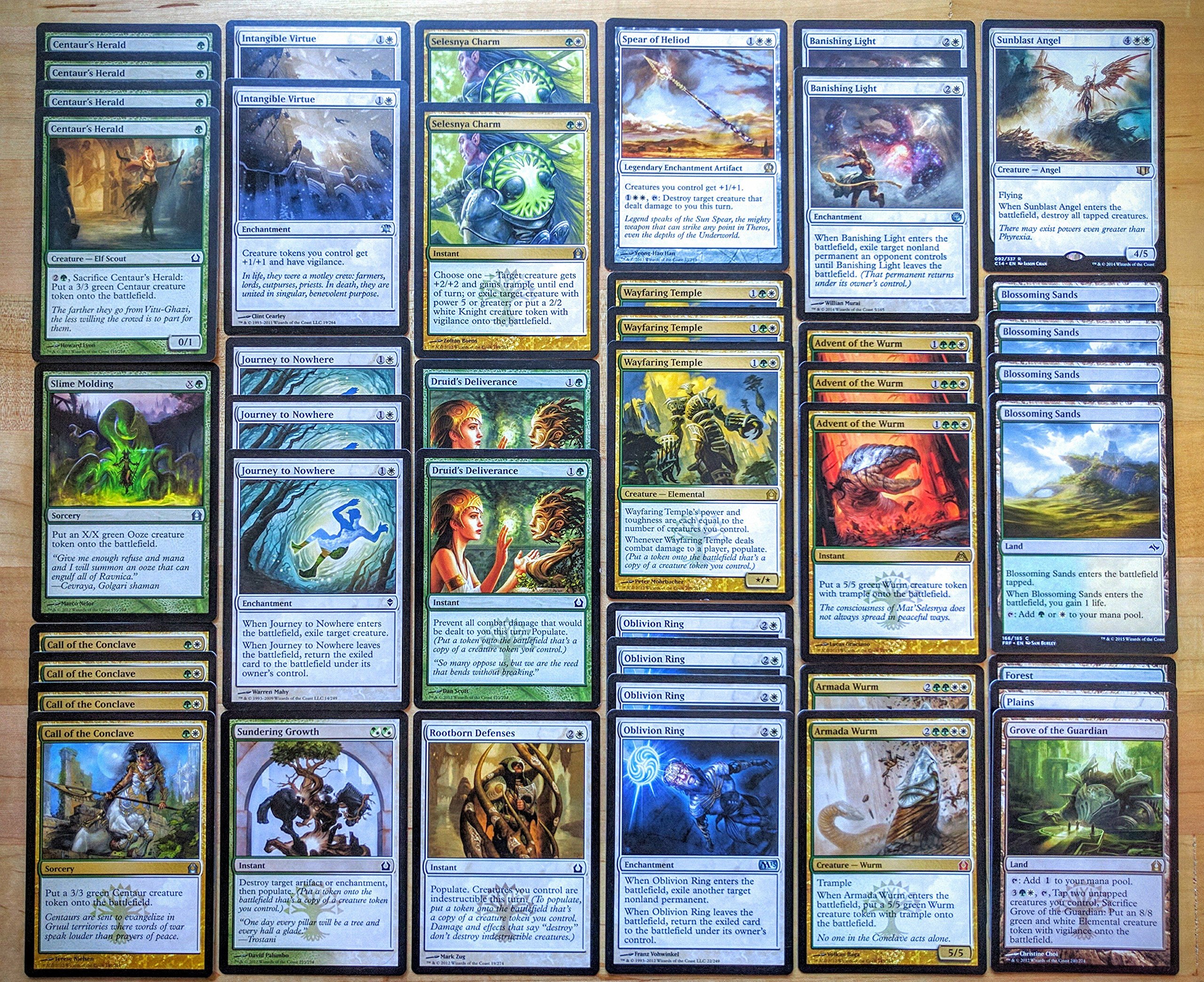 Magic: The Gathering Modern Legal Populate Green White Custom Magic Deck :  Amazon.co.uk: Toys & Games