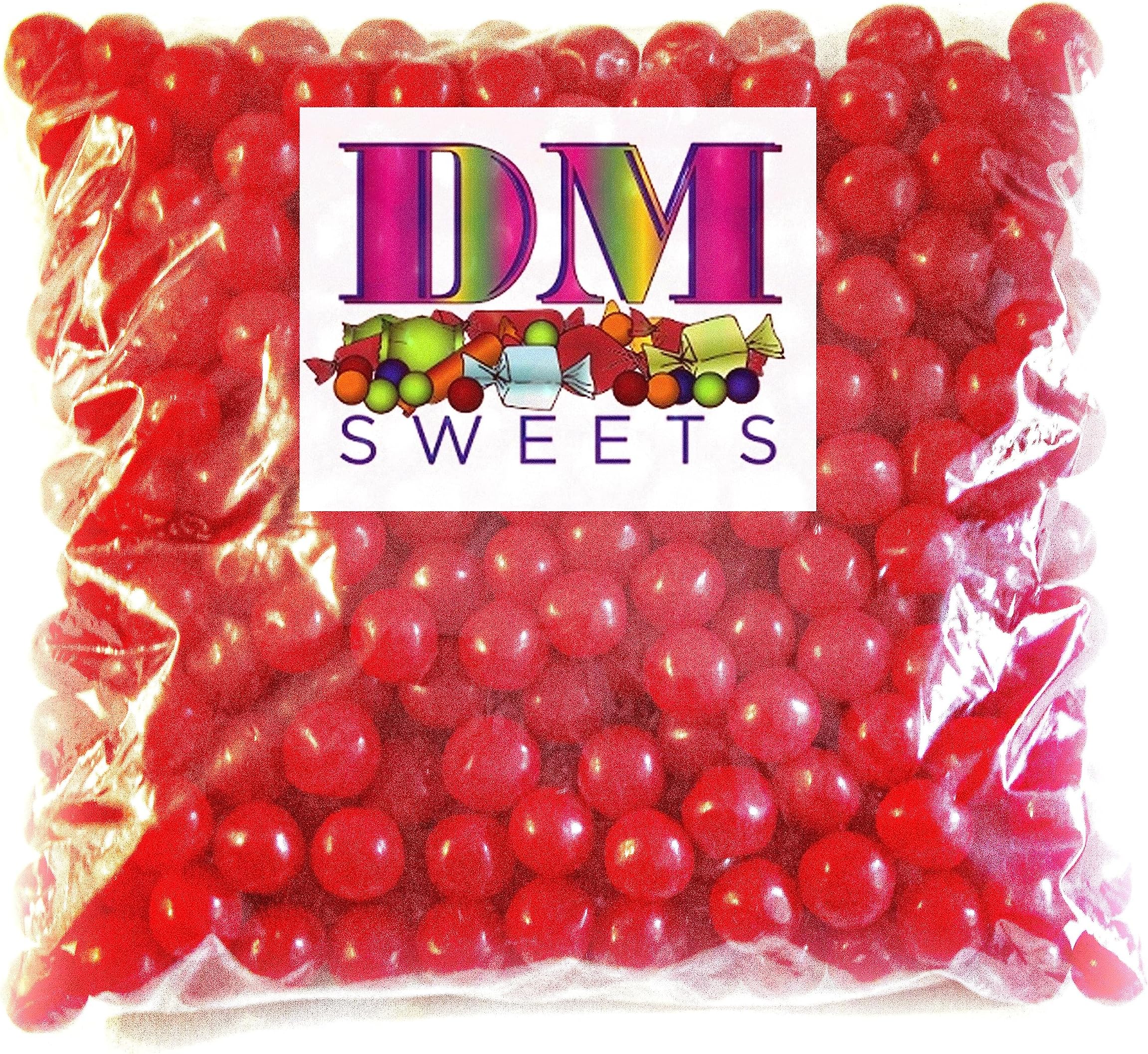 Gourmet Cherry Sours Candy Balls - 2 lb Bulk Bag of Tart Chewy Sweet and Sour Red Treats