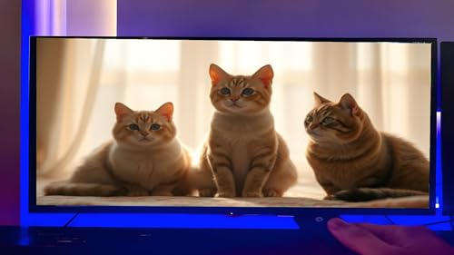 Playful Paws Paradise - Adorable Cat Antics & Purring Sounds for a Relaxing TV Screensaver