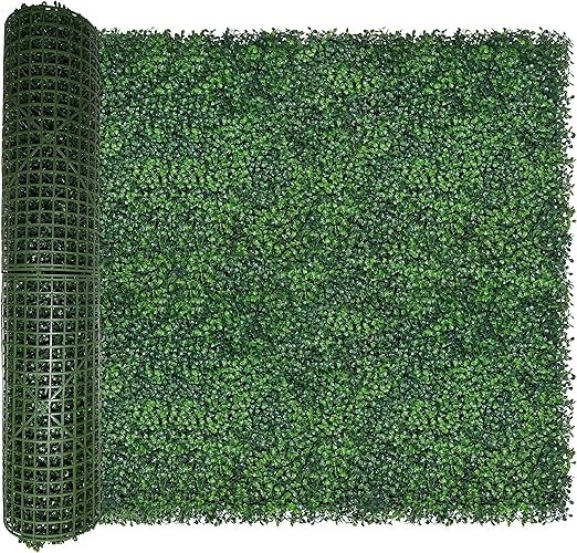 Artificial Ivy Privacy Fence Wall Screen,40X120 in(33.5 sqft) UV-Anti Faux Boxwood Roll Panels Greenery Backdrop Ivy Vine Leaf Hedges Fence Panels for Indoor Outdoor Green Wall Decor