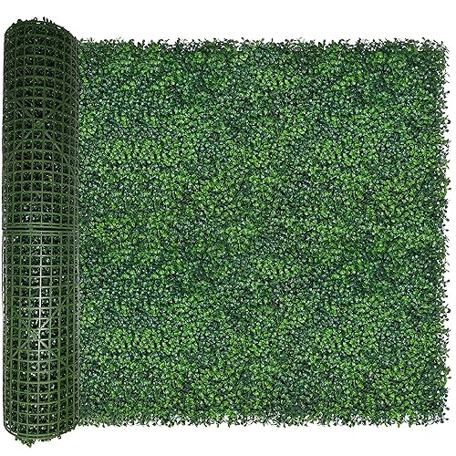 ODTORY Artificial Ivy Privacy Fence Wall Screen,40X120 in(33.5 sqft) UV-Anti Faux Boxwood Roll Panels Greenery Backdrop Ivy Vine Leaf Hedges Fence Panels for Indoor Outdoor Green Wall Decor - 40 X 120 IN