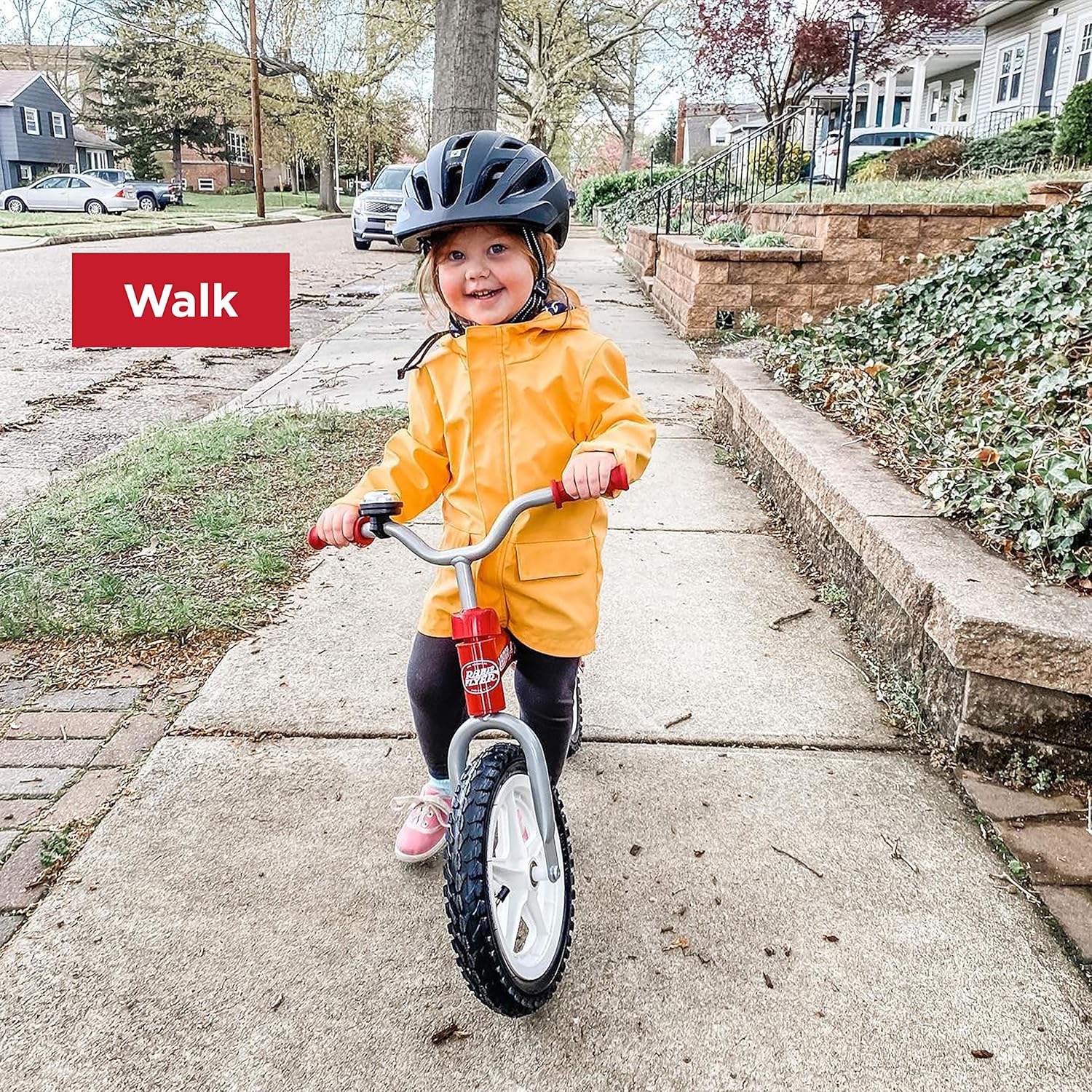 Child walking with the Radio Flyer Balance Bike