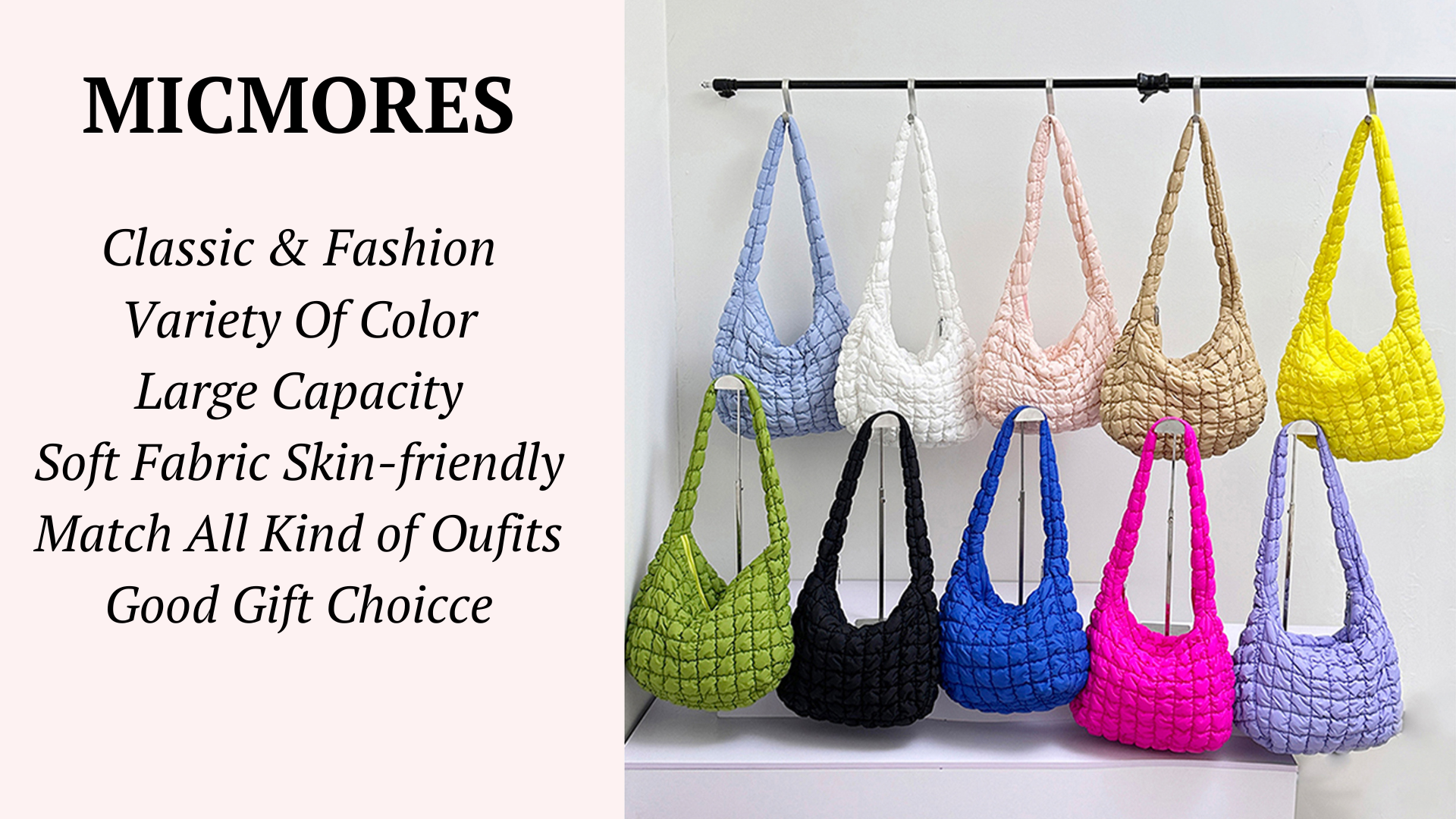 ☆TOUT Y EST☆ EDA Soft Quilted Hobo Shoulder Bag HO3A3A12