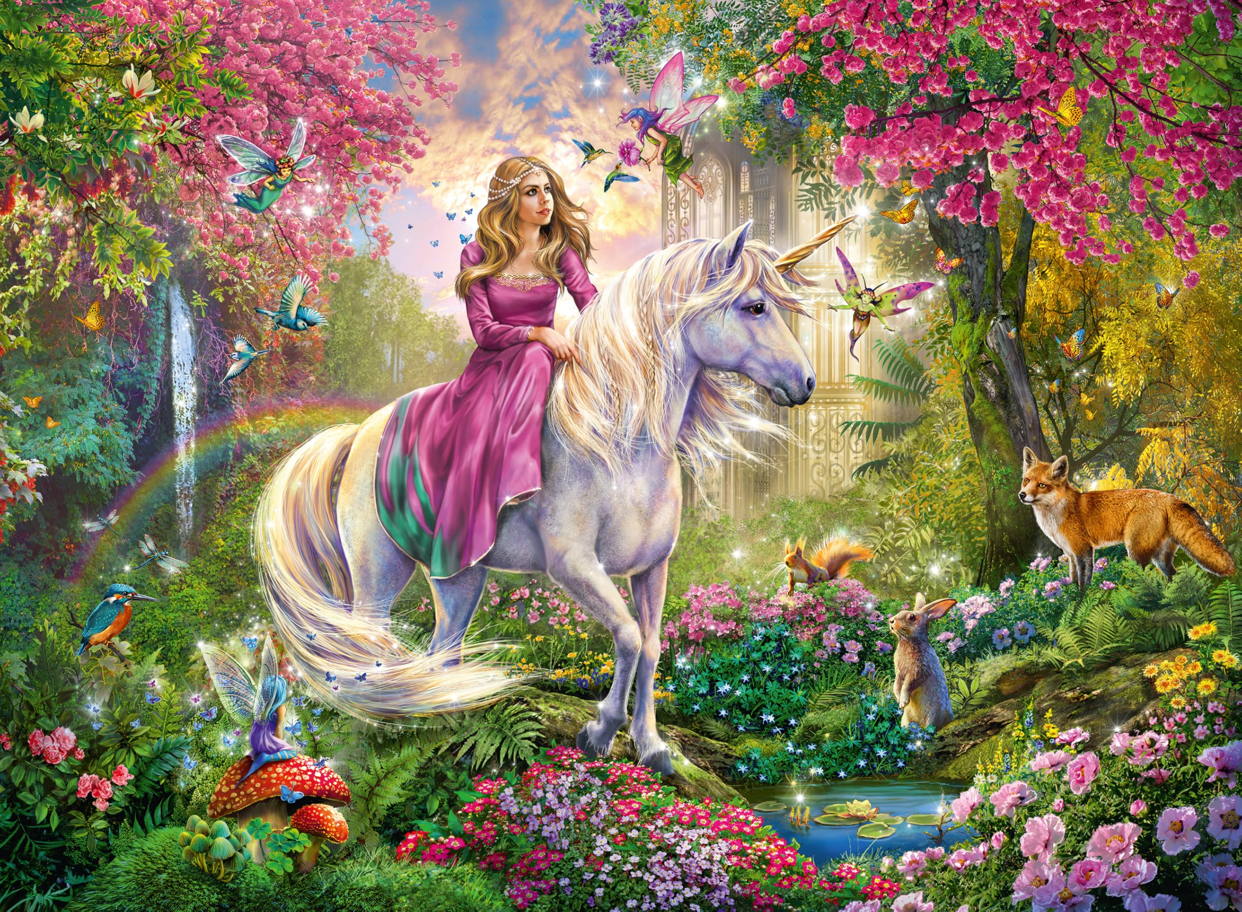 Ravensburger Unicorn Fantasy Jigsaw Puzzle for Girls and Boys Age 6 Years Up - 100 Pieces