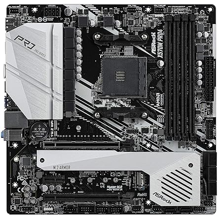 ASRock AM4/X570M Pro4/DDR4/M.2/HDMI/DP/RJ45 Motherboard