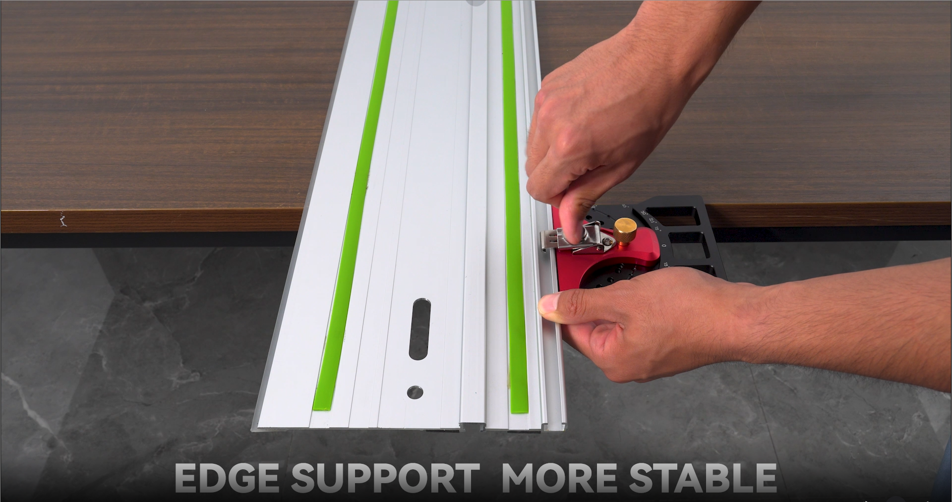 【6590】sho Feikeer Adjustable Track Saw Square, 60° to 60° Quick