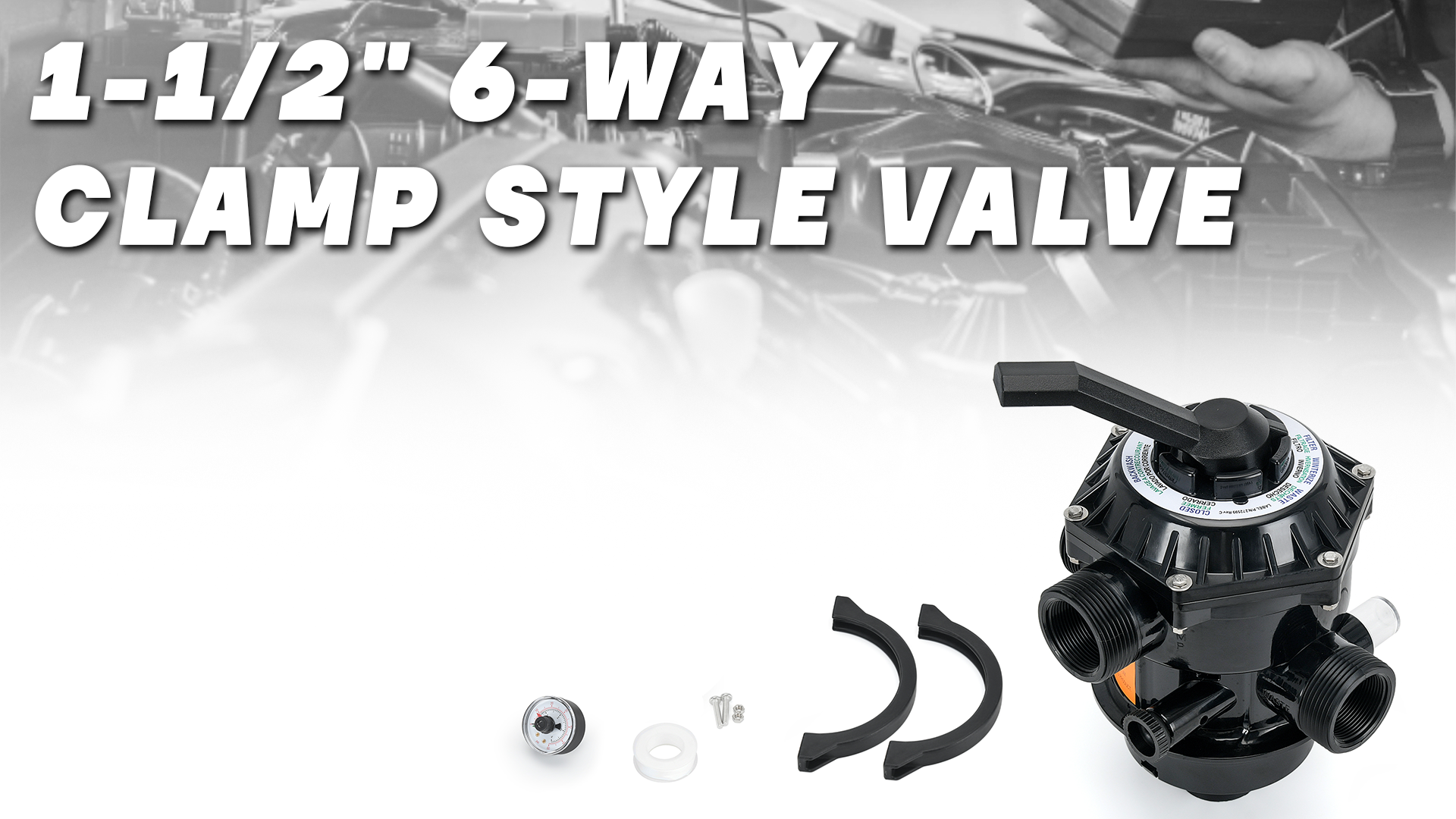 Amazon.com: 262506 1-1/2-Inch 6-Way Clamp Style Valve Compatible