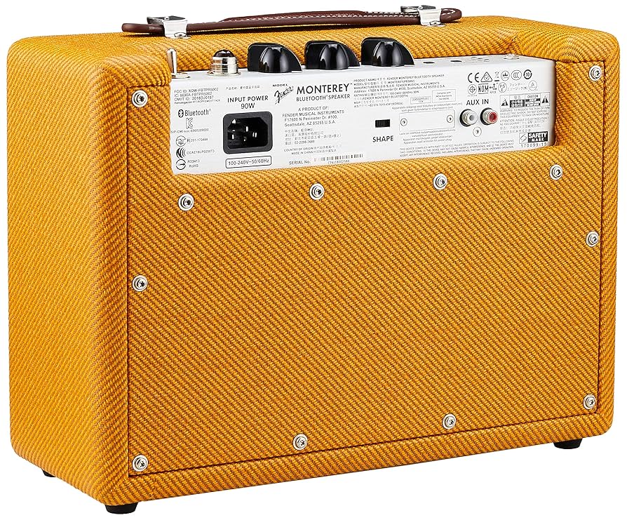 その他 Fender Monterey bluetooth speaker TWEED Fender Monterey Bluetooth Speaker - Tweed : Amazon.sg