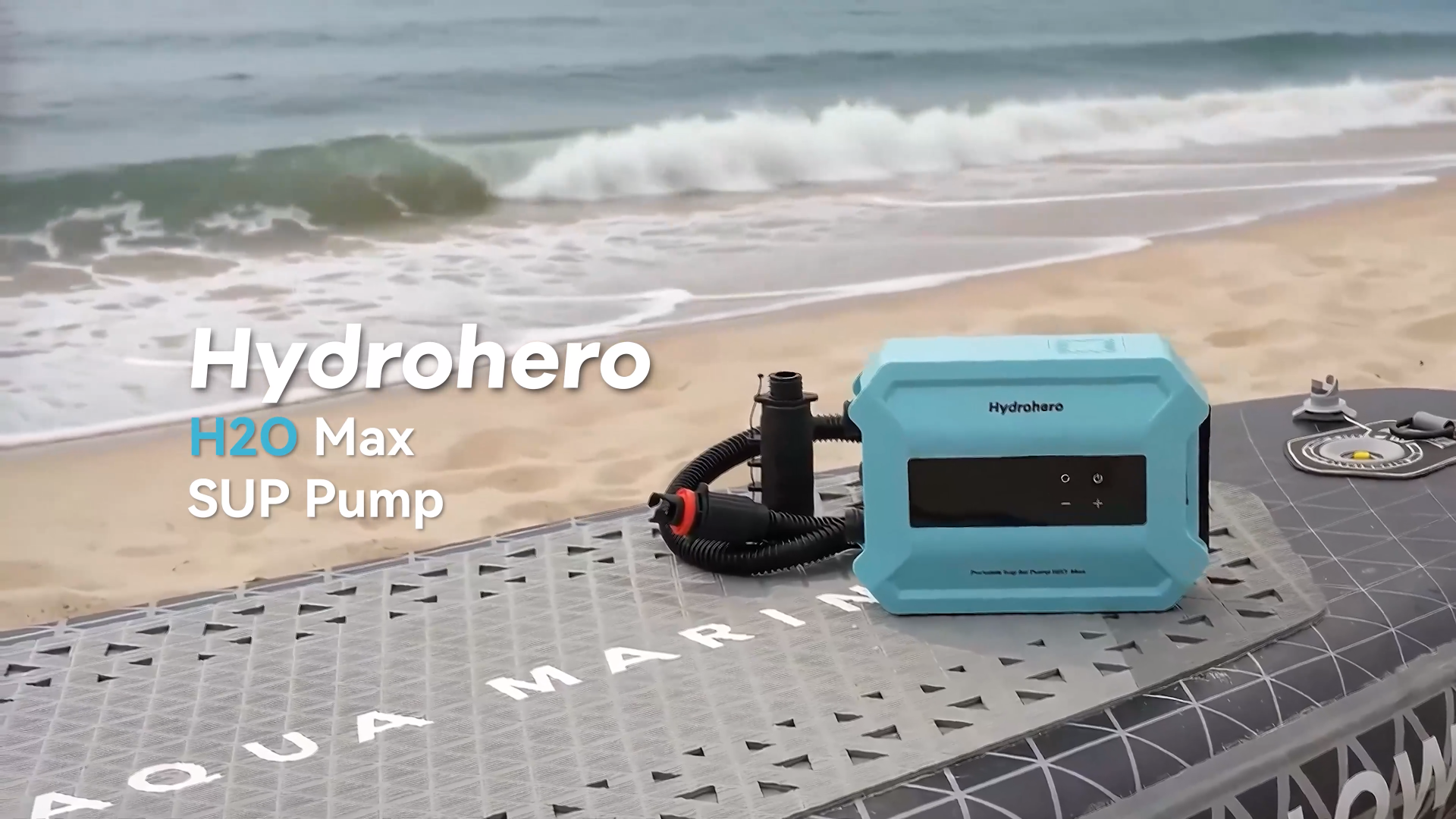 Pompe SUP Rechargeable Hydrohero – 20 PSI, Batterie 5200 MAh, Double étape, Arrêt Auto, écran LED – Pour Paddle, Kayak, Bateau, Tente