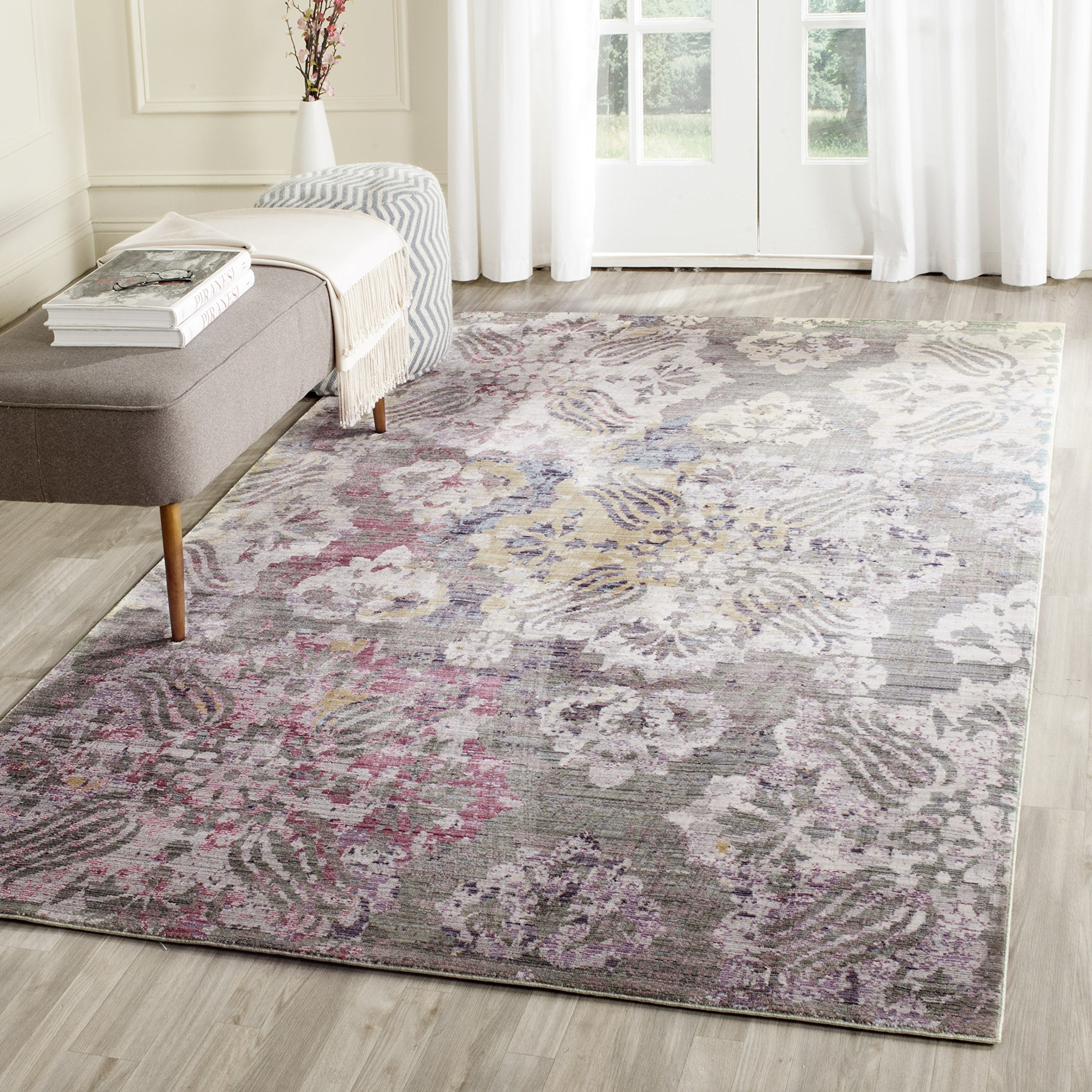 Tapis Boho Valencia Multicolore 122x183cm Safavieh pour Salon