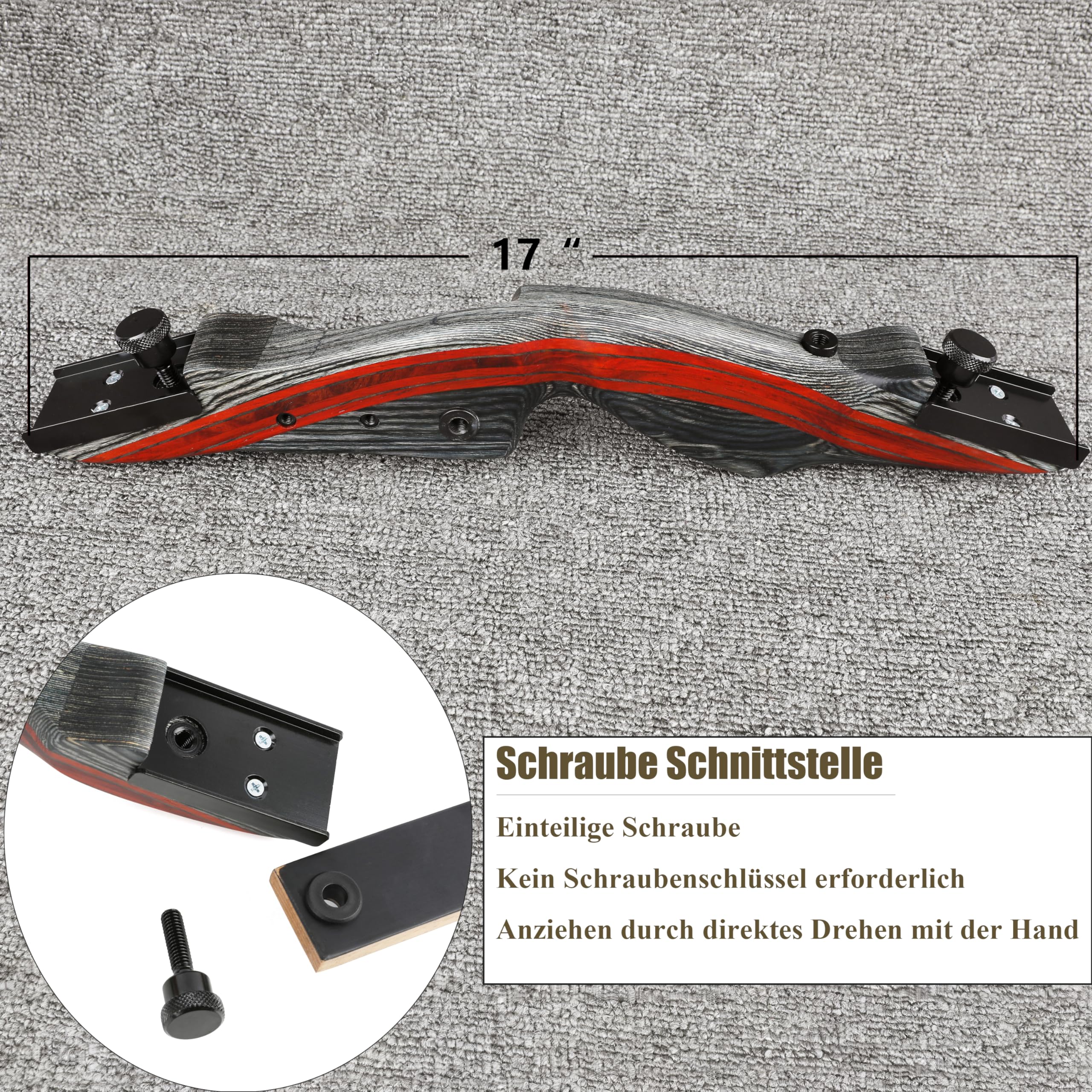 62 Zoll Takedown Recurve Bogen und Pfeil Set Bogenschießen Jagdbogen für Jugendliche und Erwachsene 20-50lbs Traditionell Holzbogen Longbogen mit