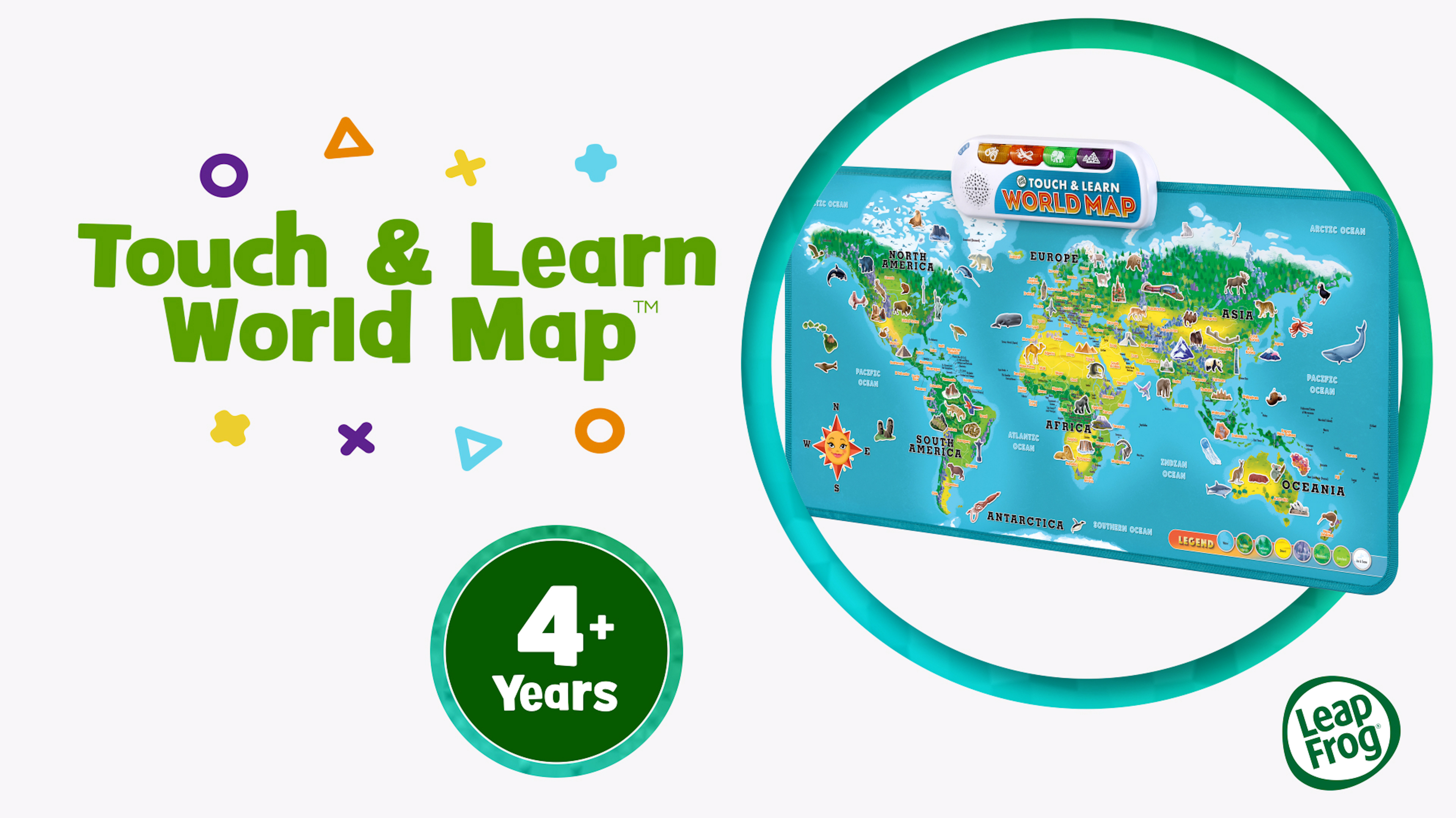 英語版 All About Maps LeapFrog Touch & Learn World Map (English