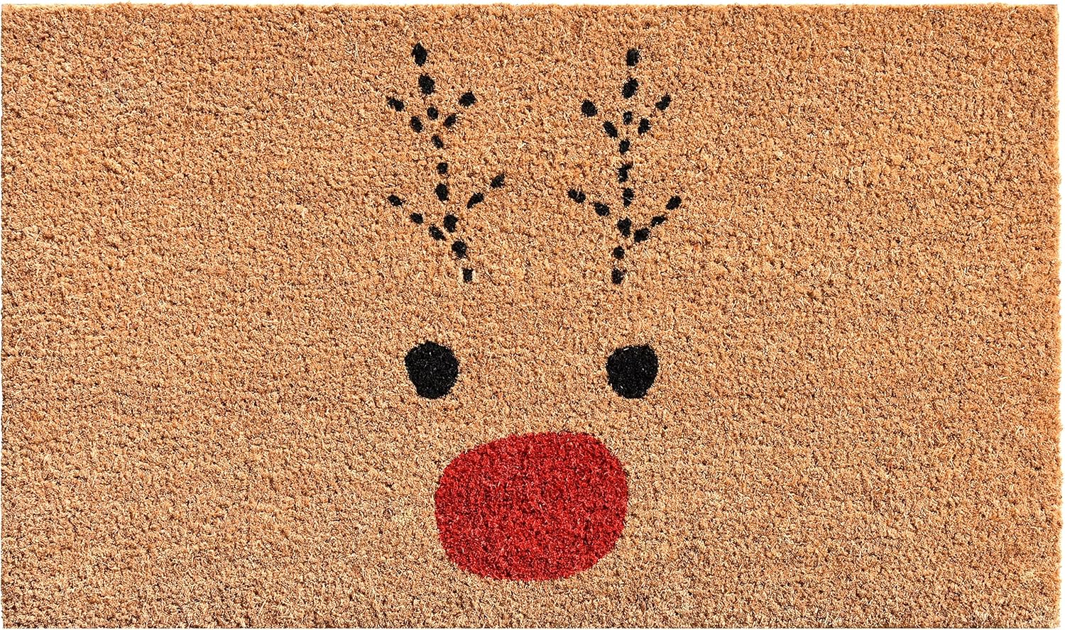 callowaymills Rudolph Doormat, 30" x 48", Multi