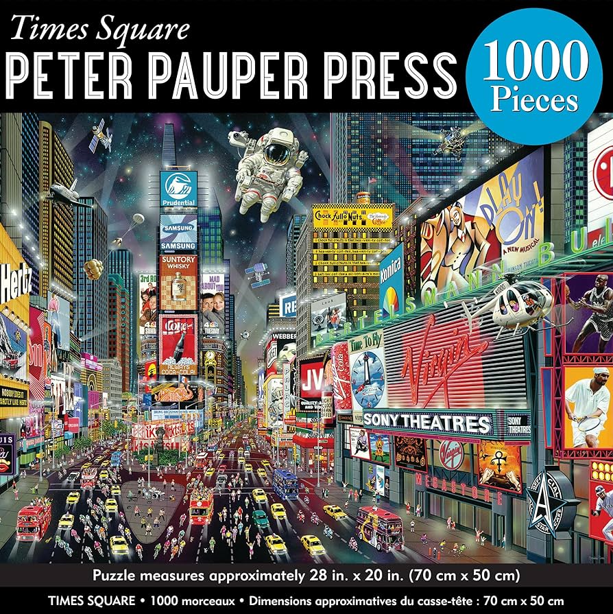 Times Square 1000 Piece Jigsaw Puzzle, Jigsaw Puzzles