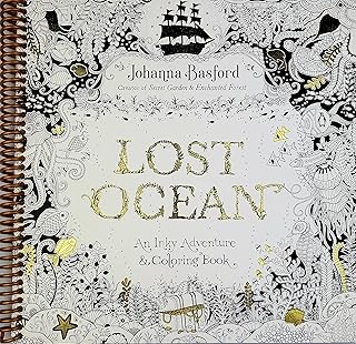Lost Ocean: An Inky Adventure and Coloring Book for Adults