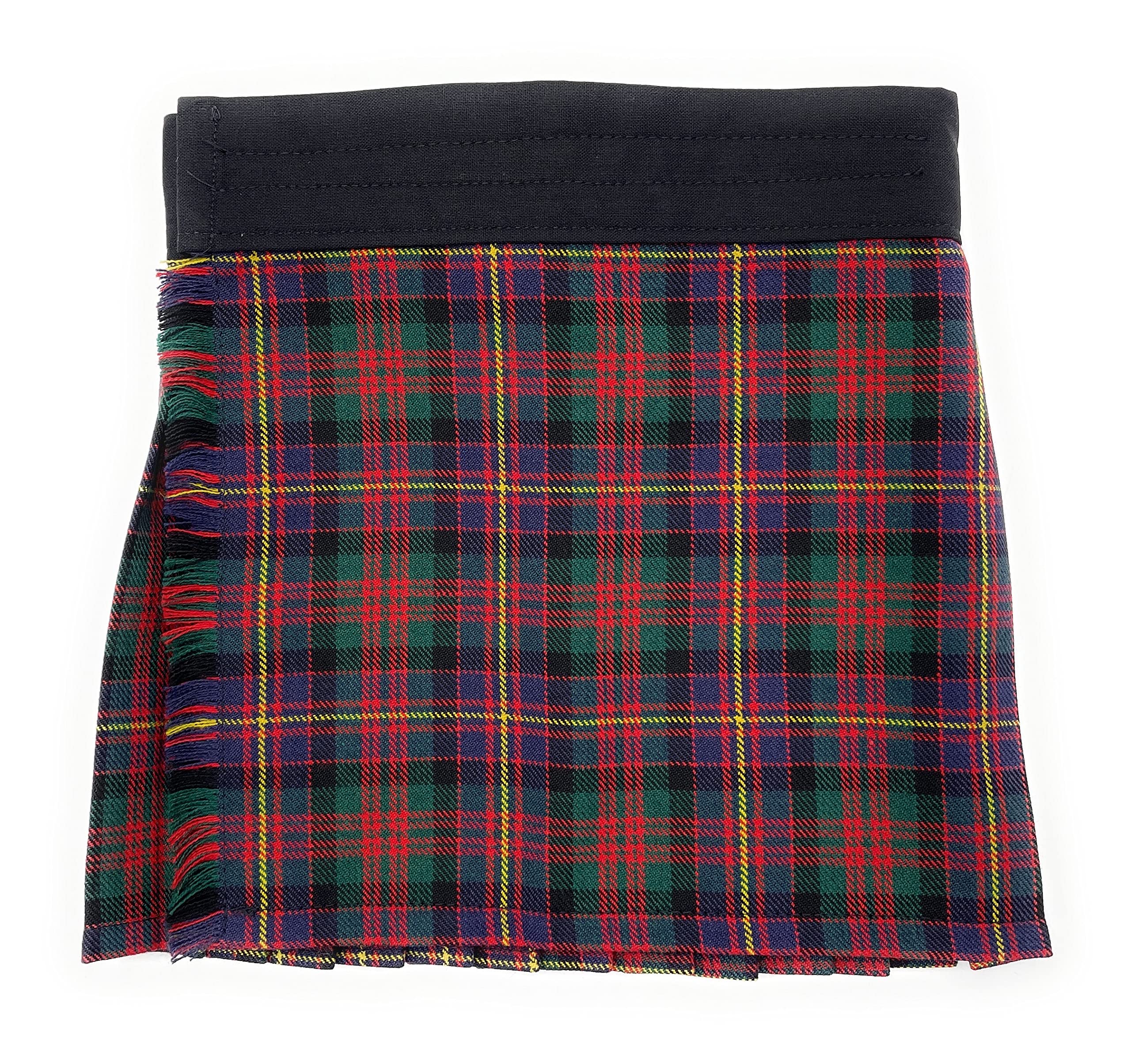 Baby Tartan Kilt, Adjustable Waistband, Newborn to 4 Years, Unisex (Cameron of Erracht, 6-12 Months)