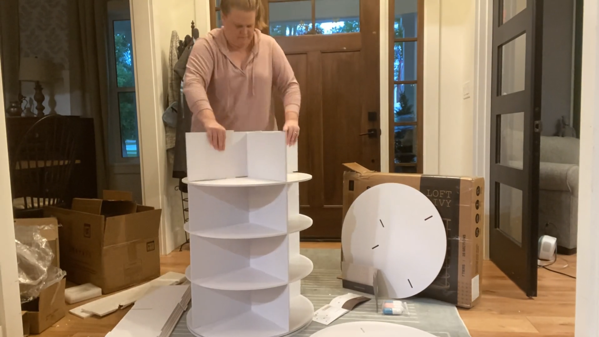 Amazon.com: LOFT + IVY 7 Tier Rotating Shoe Rack Tower – 360
