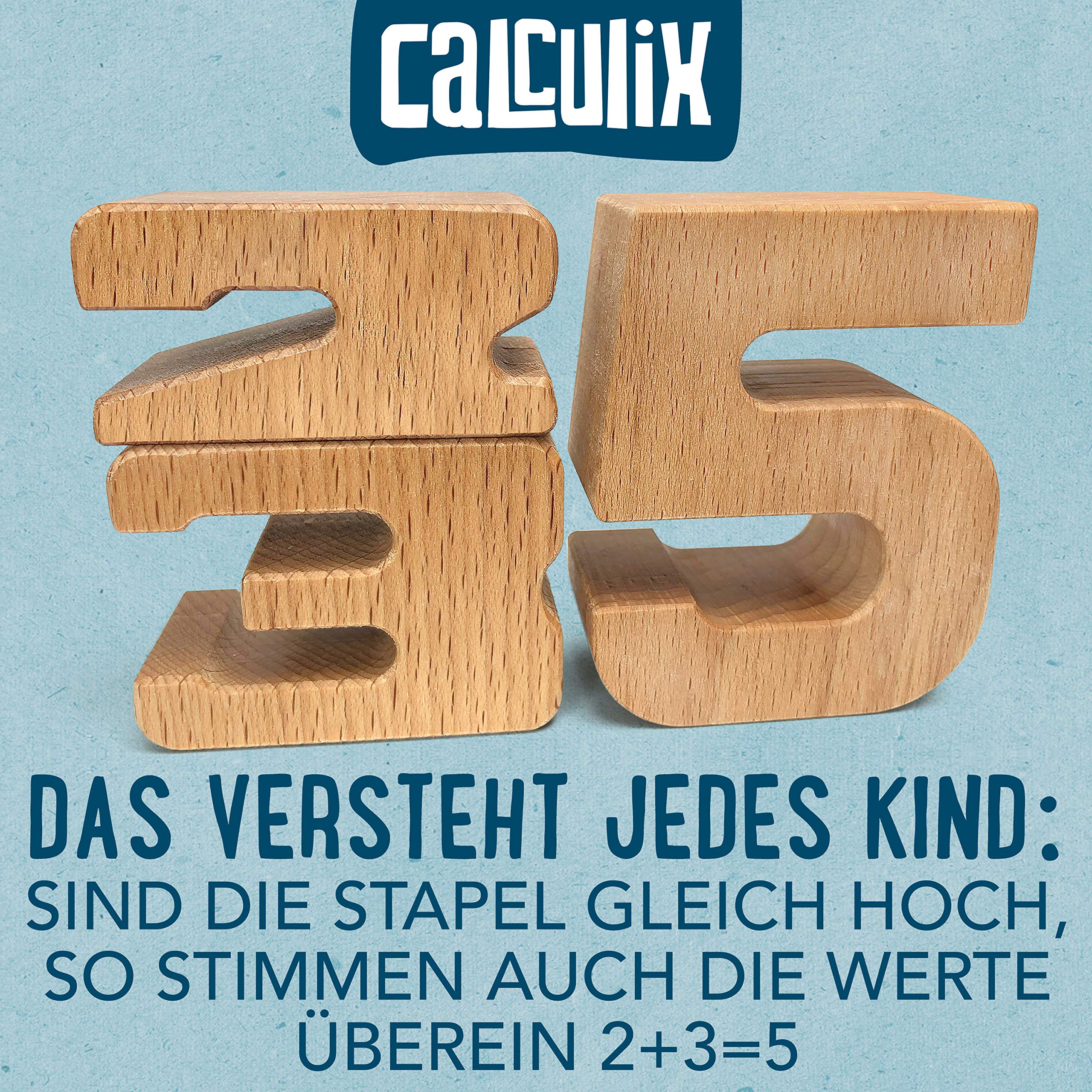 Holz-Zahlenbausteine Montessori-Set – 28 Bunte Stapelzahlen Für Kinder Ab 3 Jahren, 5 Cm Hoch