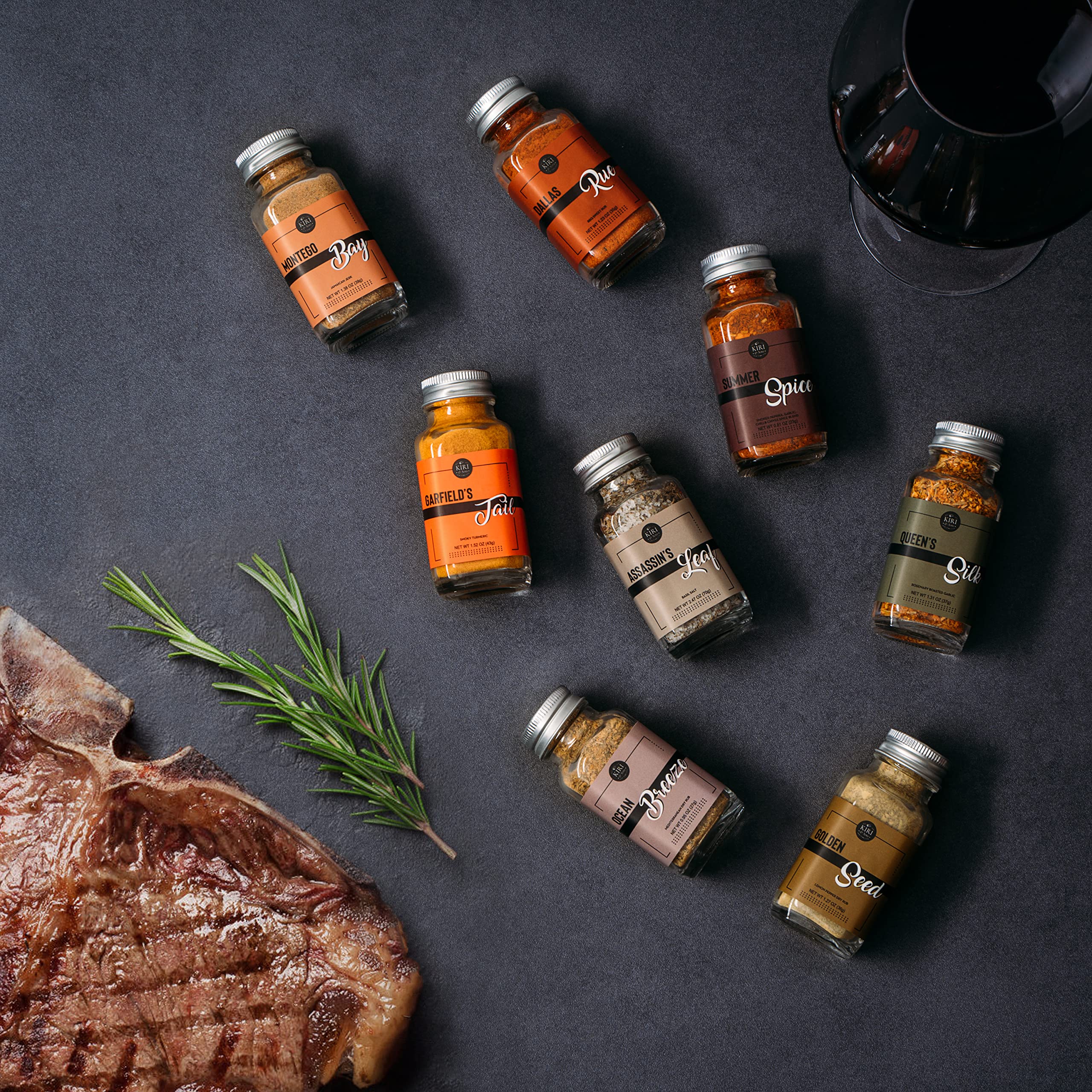 Gran Gourmet Smokehouse - Juego de especias para barbacoa, 35.4 g cada uno, juego de especias y condimentos, regalo para padre, comida al aire libre, sabores incluye chipotle ahumado, frote seco,
