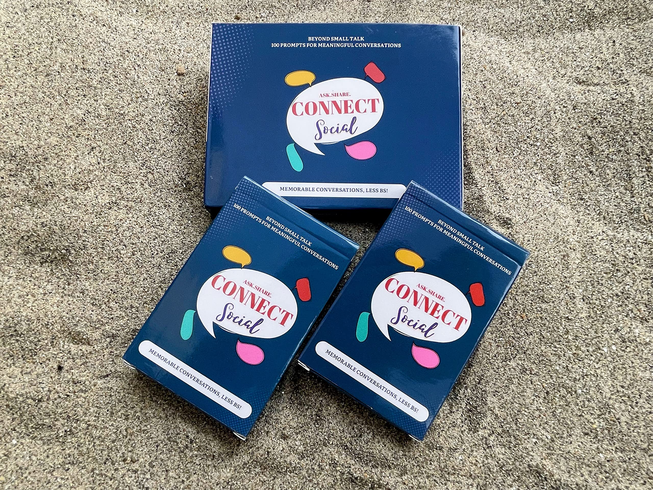 Ask.Share.Connect- Social: Spice Up Dinner Parties, Weddings & Getaways with Fun Conversation Starters/Party Talk: Fun Conversation Cards for Memorable Nights with Friends & Special Occasions. (B09ZB895BX) Amazon Price History, Amazon Price Tracker