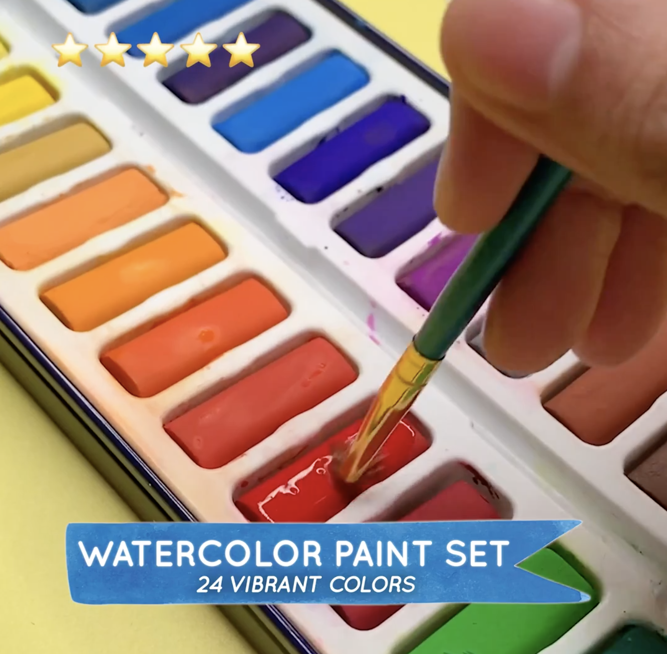 Amazon.com: MozArt Supplies Watercolor Paint Essentials Set