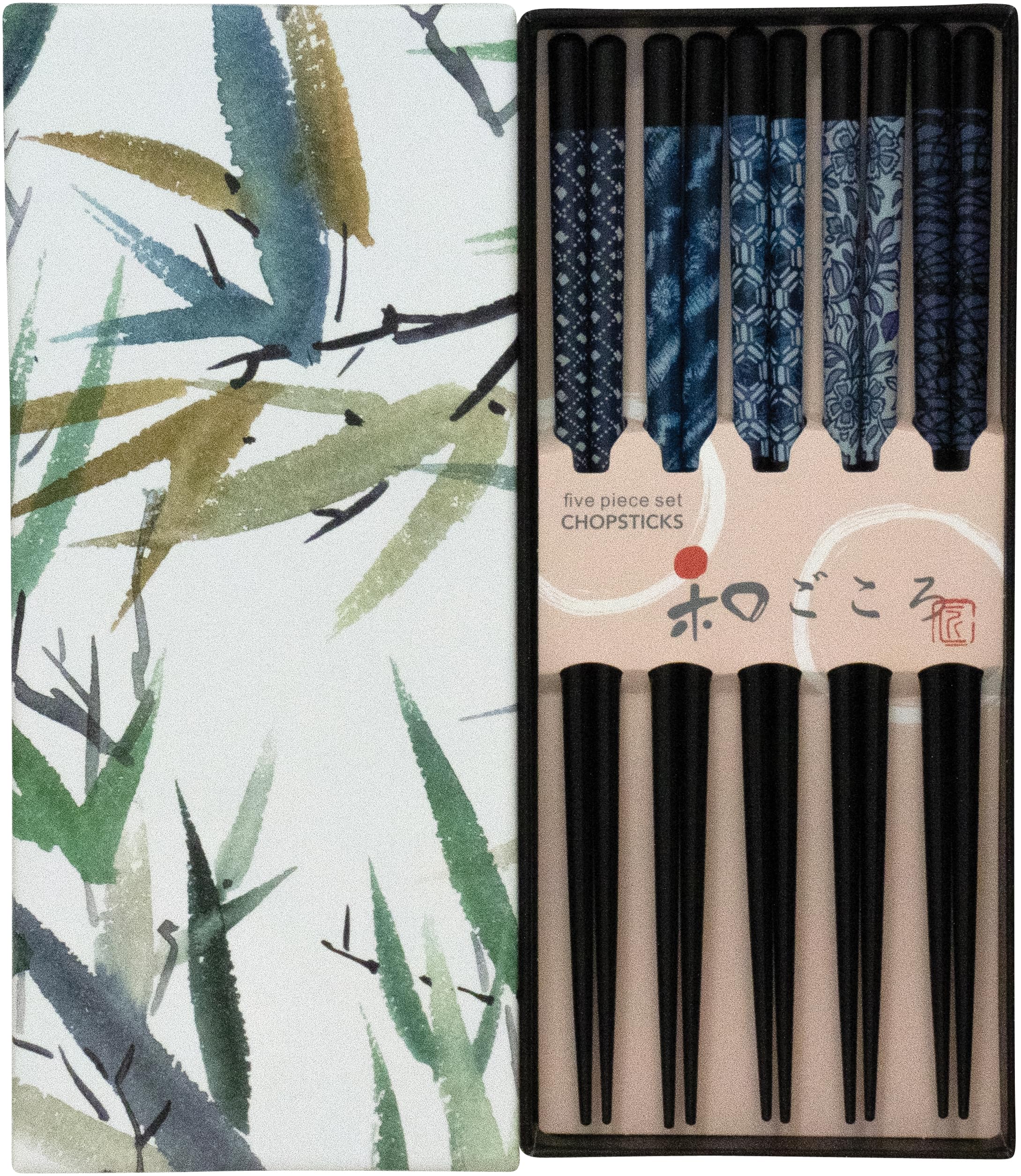 JADE TEMPLE Chopsticks Set Blue in Gift Box – 1 Set