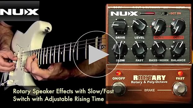 NUX ROCTARY FORCE ロータリー スピーカー シミュ オクターバー Amazon | NUX Roctary Force ギターエフェクトペダル ロータリー