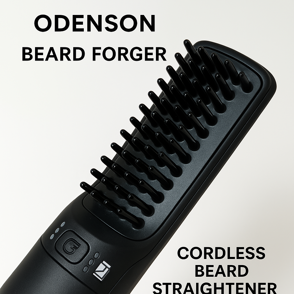 Odenson Beard Forger - Ultimate Tool, Cordless Heated Brush and