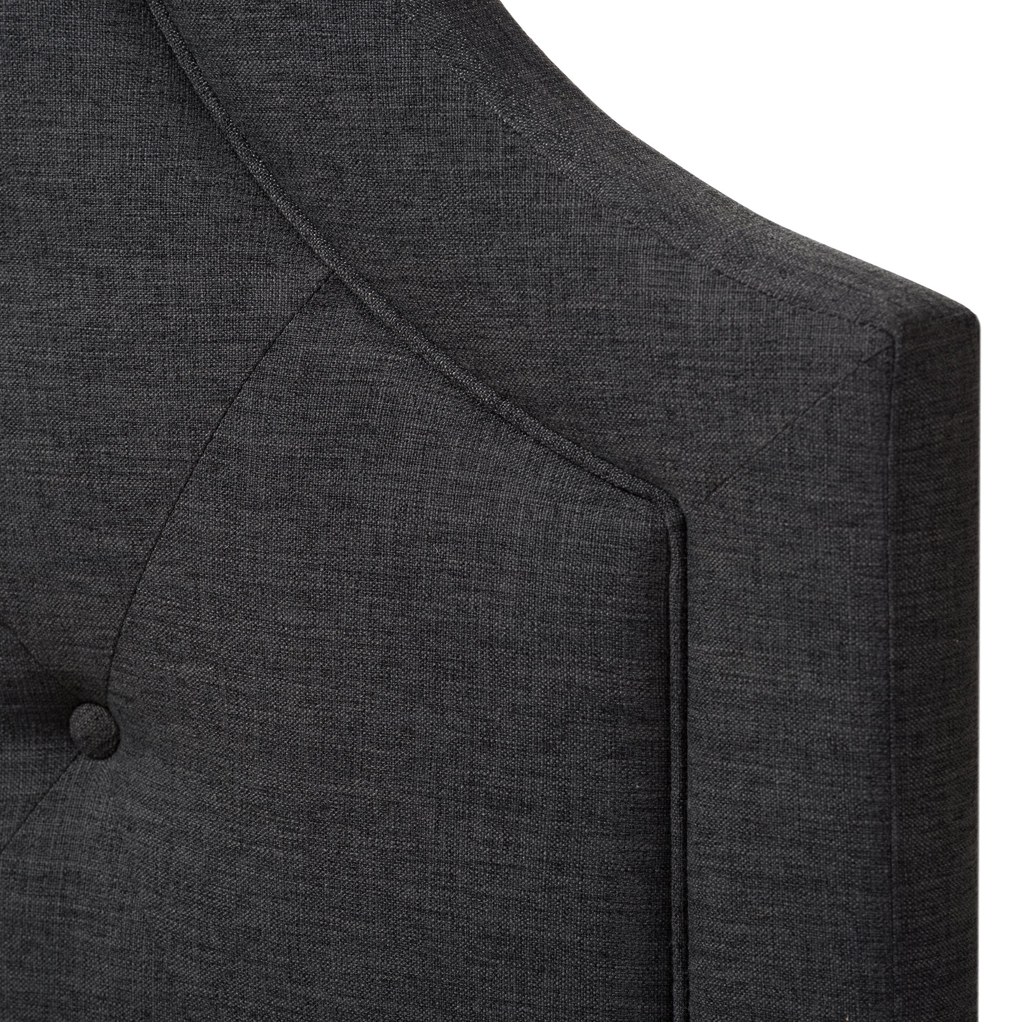 Baxton Studio Josephine Headboard, Twin, Dark Grey