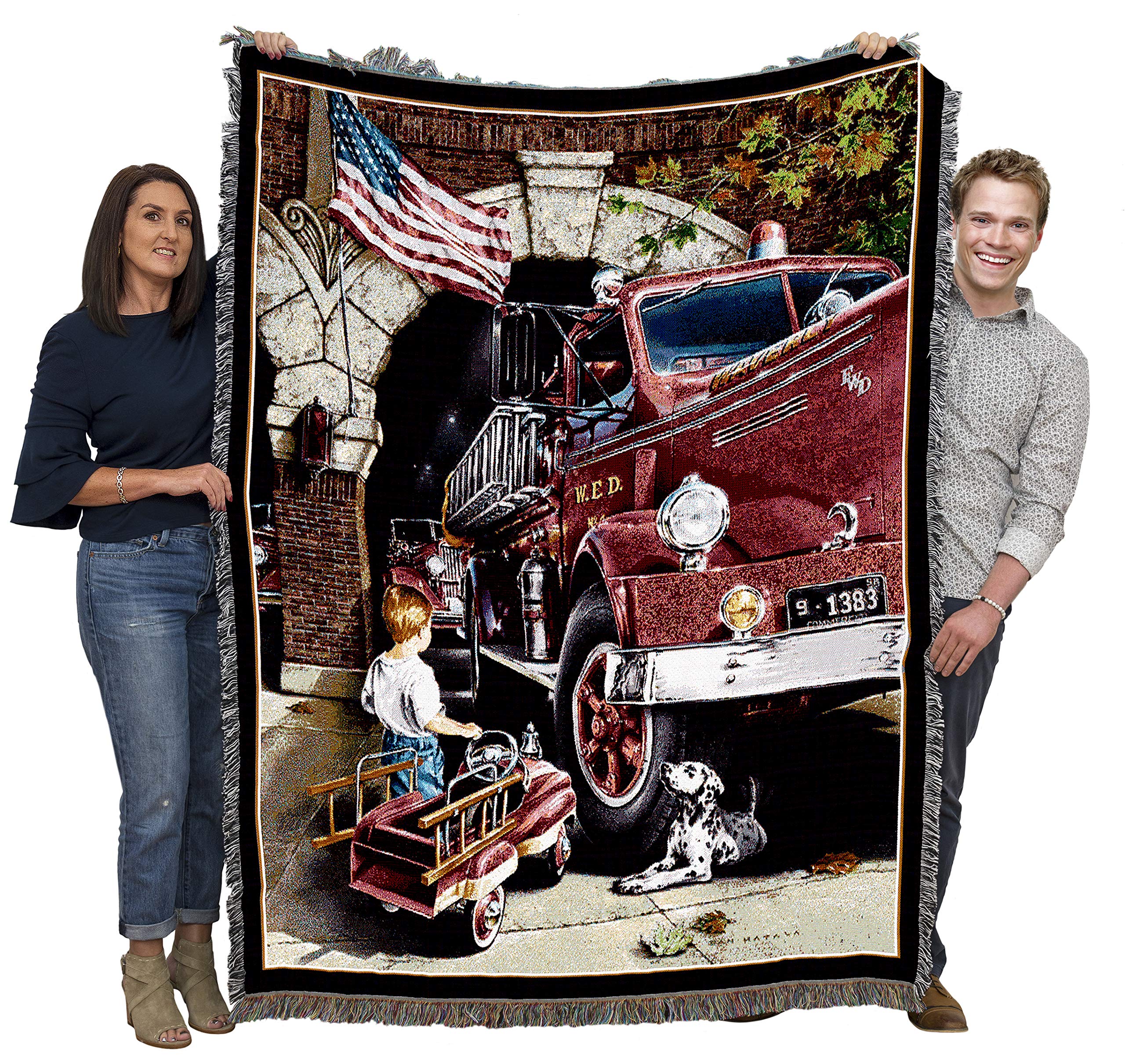 Pure Country Weavers Childhood Dreams Blanket by Dan Hatala - Children's Gift Tapestry Throw Woven from Cotton - Made in The USA (72x54)