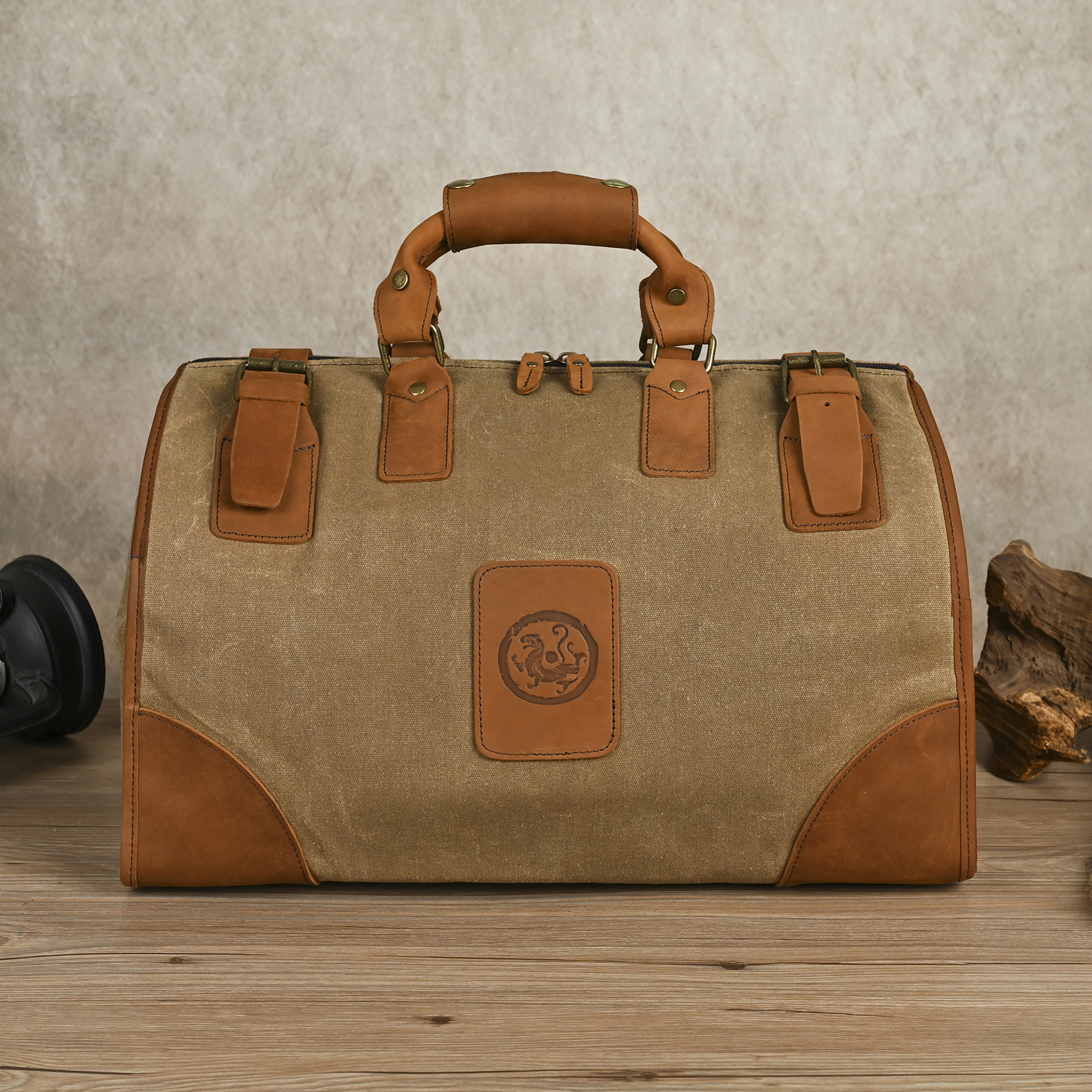 Amazon.com | Handadsume Water Resistant Canvas + Leather Travel