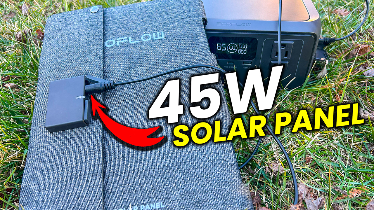 Watch How to Use the Ecoflow 45W Solar Panel on Amazon Live