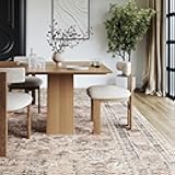 6' x 9' Machine Washable Area Rug with Waterproof Spill Proof Surface, Non Slip Backing and Stain Resistant for Living Room, Bedroom, Kitchen, Dining Room, Davi Taupe