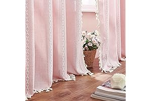 Enliven Spaces with Charming Pink Striped Curtains