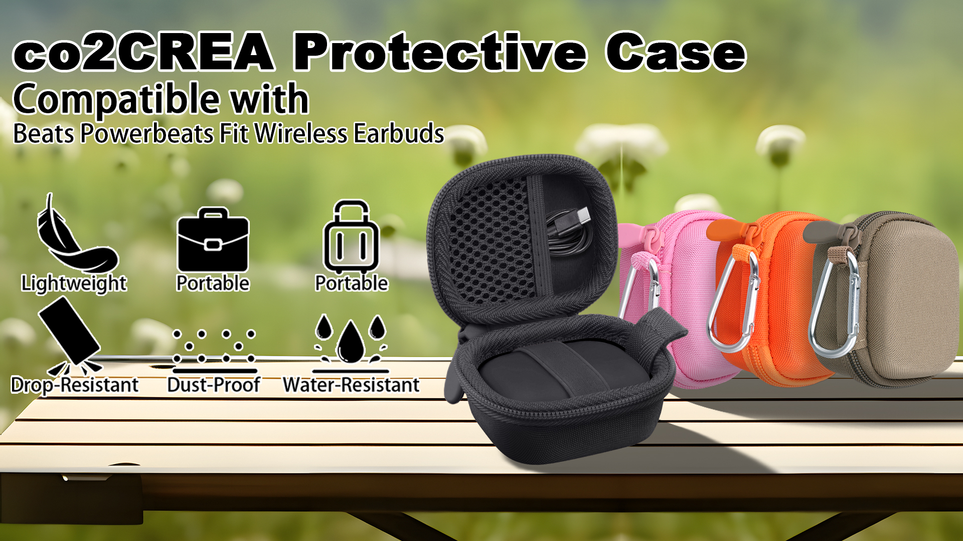 Amazon.com: co2CREA Hard Case for Beats Powerbeats Fit with