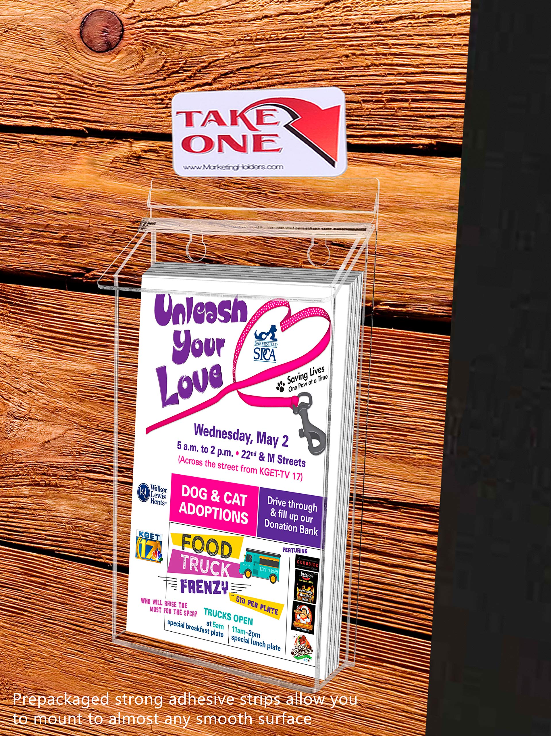 Marketing Holders Outdoor Brochure Tri Fold Flyer Bi Fold Pamphlet  Literature Menu Holder 6