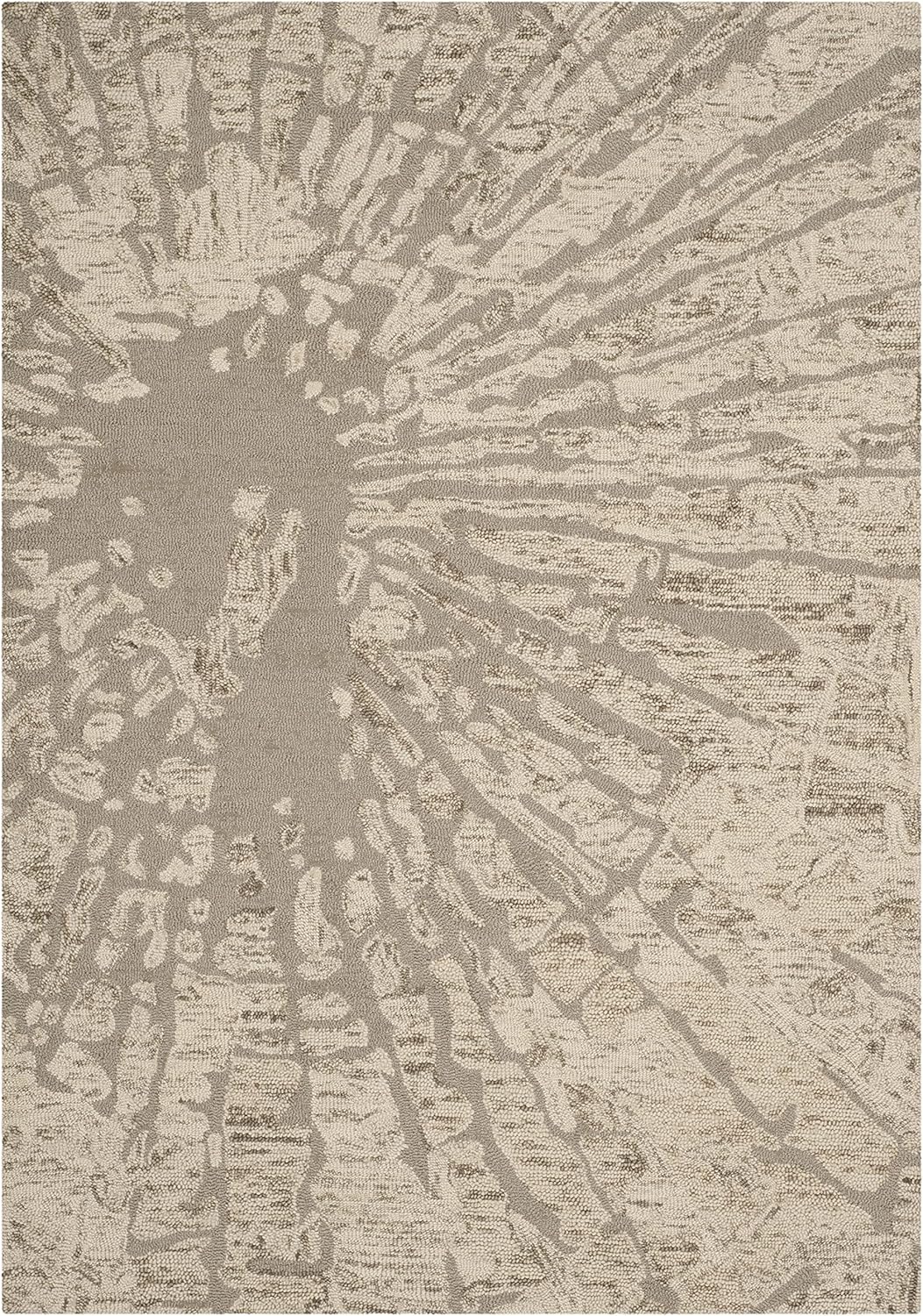 SAFAVIEH Bella Collection Area Rug - 5' x 8', Winter Taupe, Handmade Wool, Ideal for High Traffic Areas in Living Room, Bedroom (BEL656A)