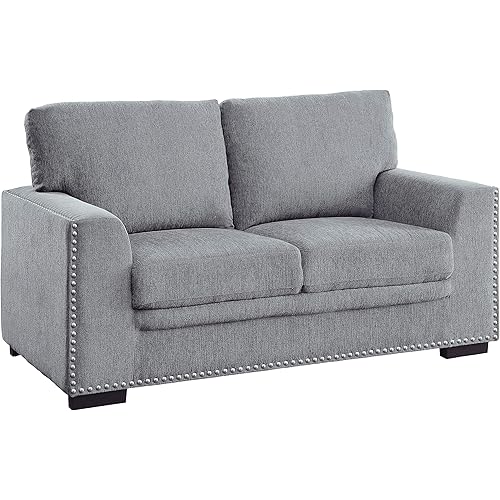 Lexicon Winona Living Room Loveseat, Gray