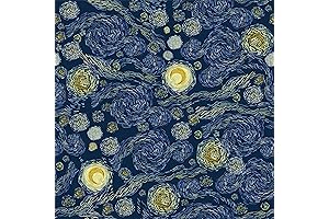 Modern Impressionist Art Peel and Stick Wallpaper: Transform Your Walls into a Starry Masterpiece