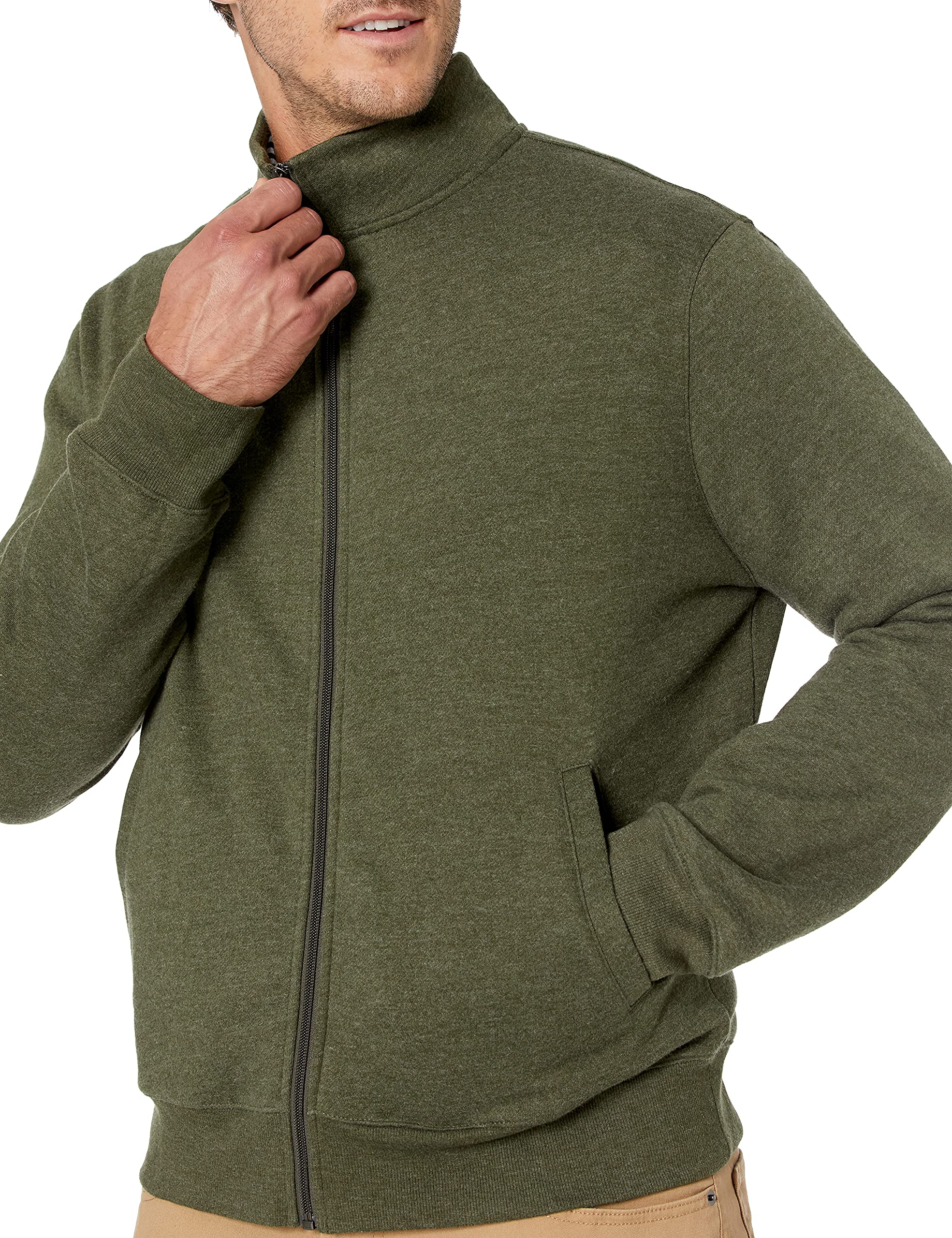 Amazon Essentials Felpa con Collo a Lupetto con Cerniera Integrale Uomo