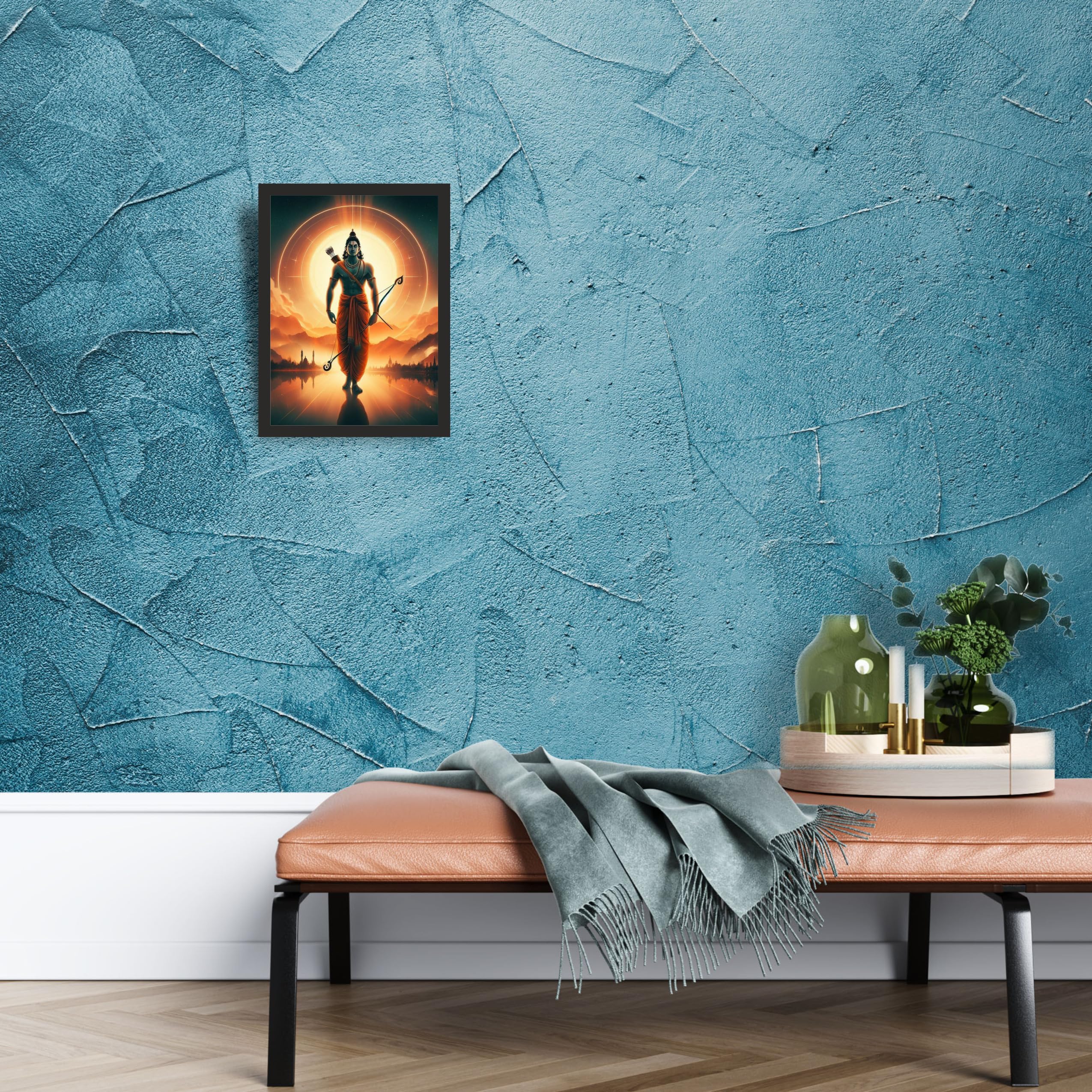 Divine Lord Ram Framed Art, 9x12 Inches – view 2