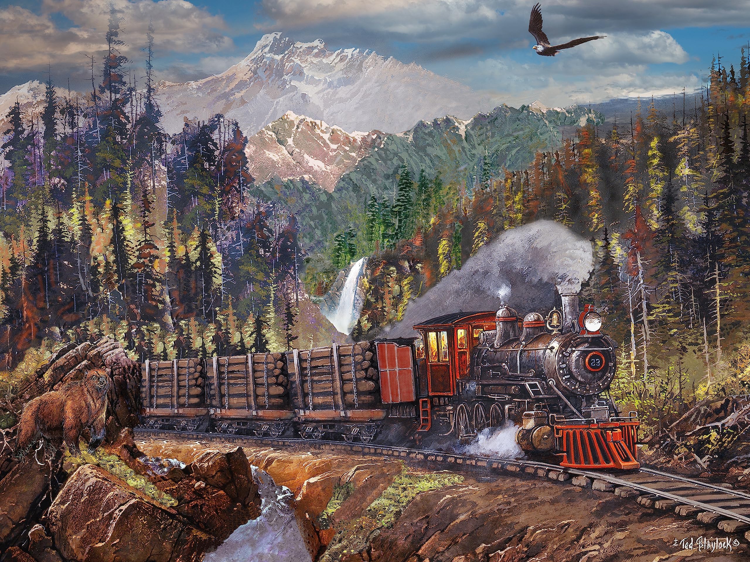 Ted Blaylock - Placerville - 750 Piece Jigsaw Puzzle