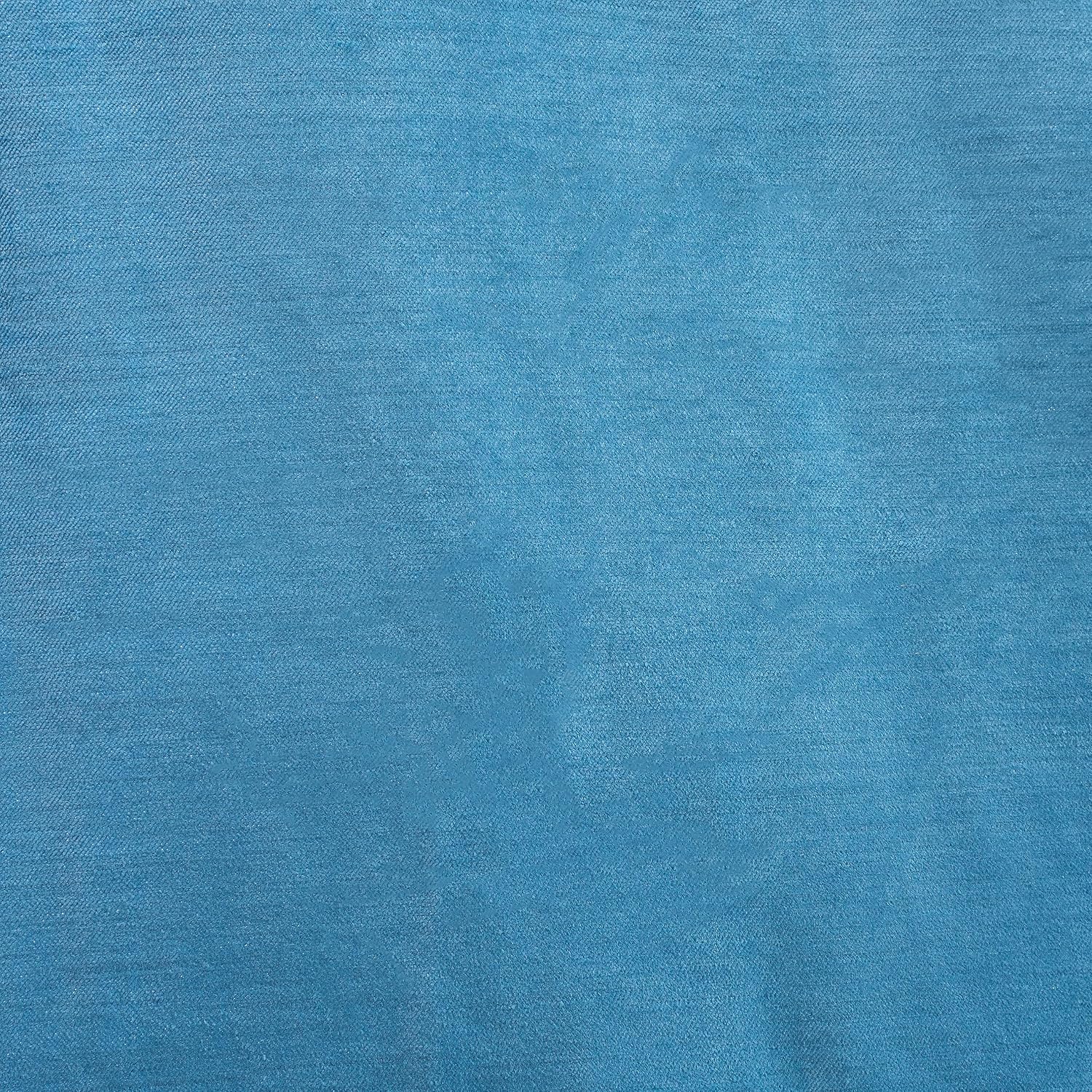 SAFAVIEH Home Collection Creslia Ocean Blue 52 x 84-inch Blackout Window Panel Curtain Treatment Grommet Top for Living Room Bedroom (Single)