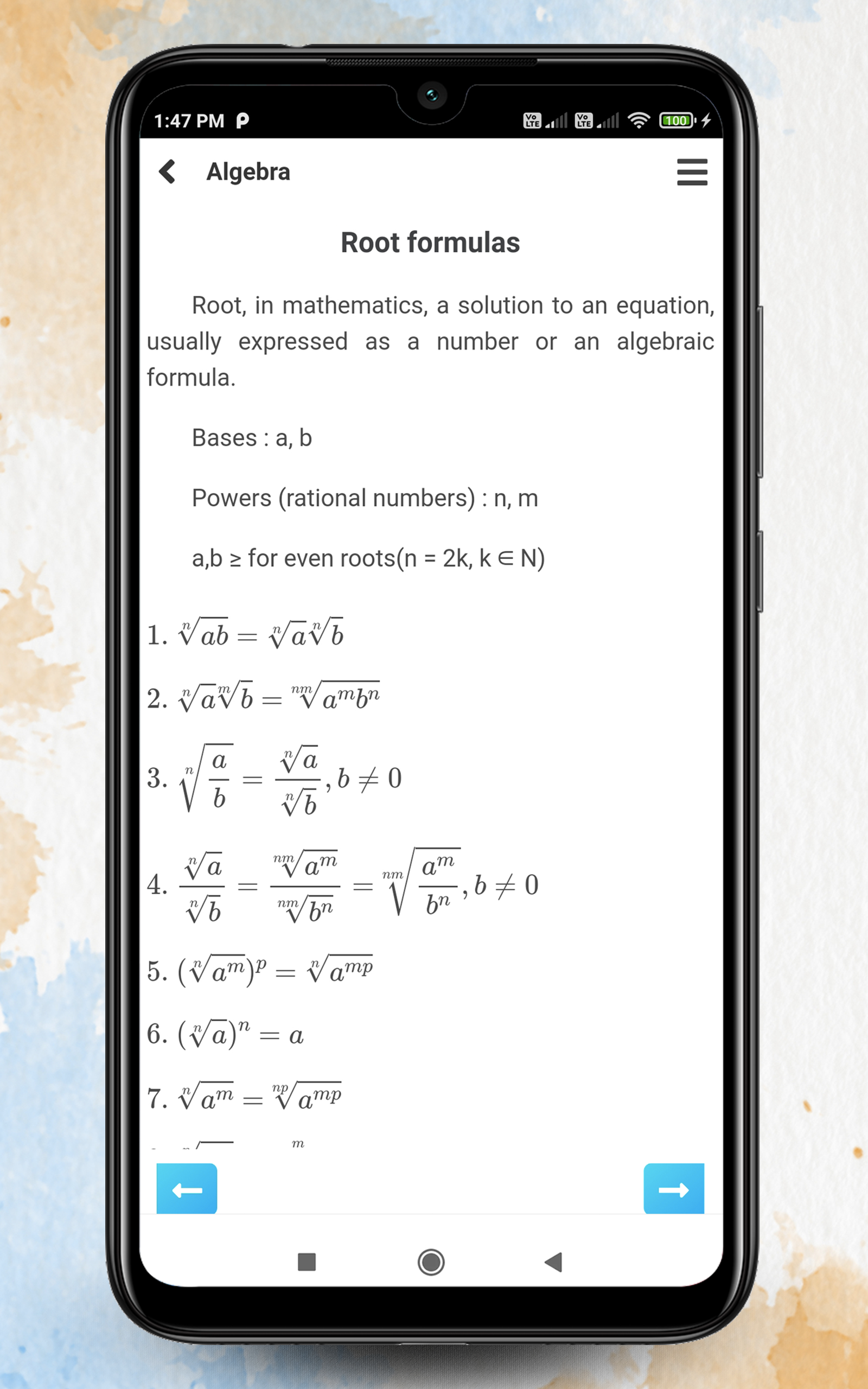 Maths Formulas : Math symbols | Unit converters - App on Amazon Appstore